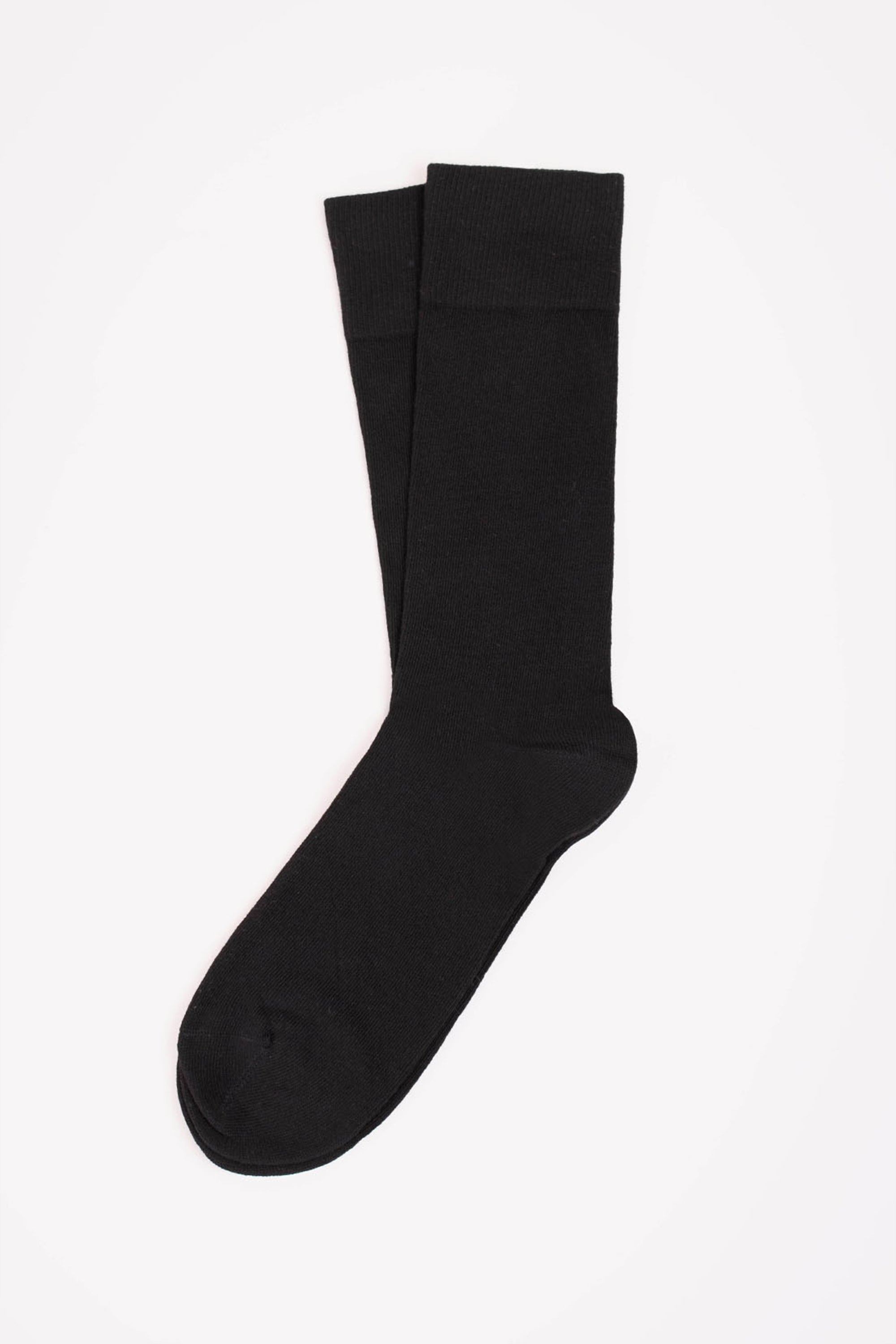 le-pantalon-accessoires-chaussettes-homme-noires-coton-bio image 1