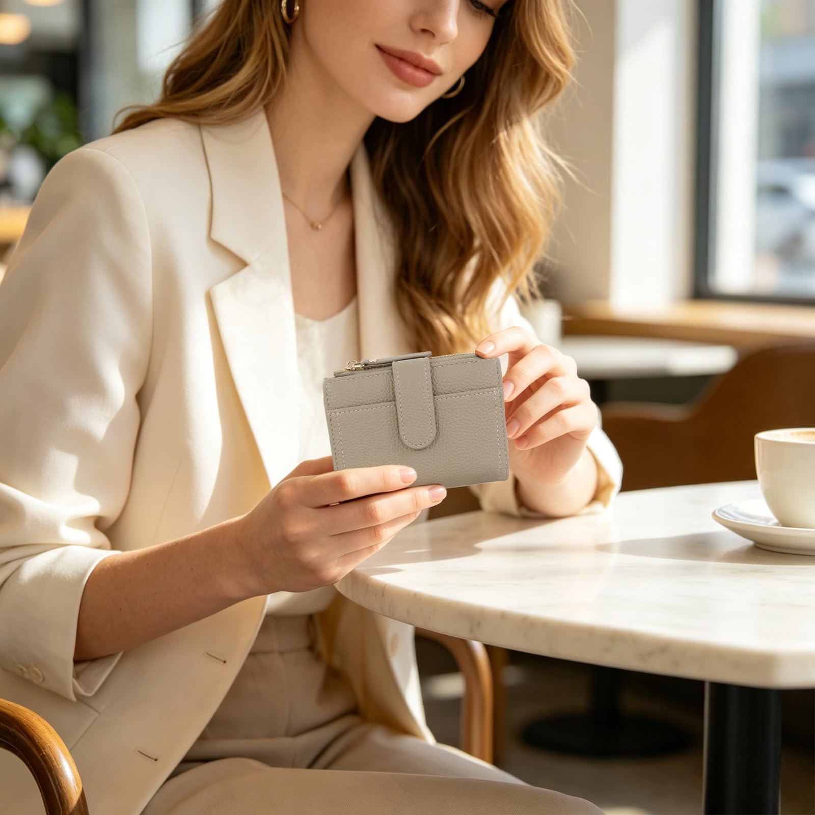 adistylinno-women-s-wallet-petit-portefeuille-femme-kaki-cuir image 7