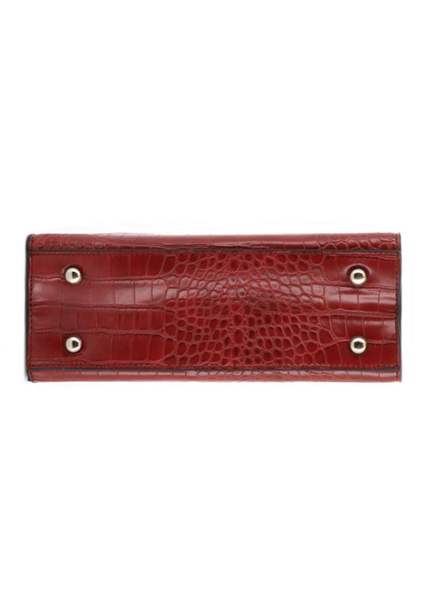 flora-co-sacs-main-bandouli-re-cha-ne-croco-rouge-sac-effet image 6