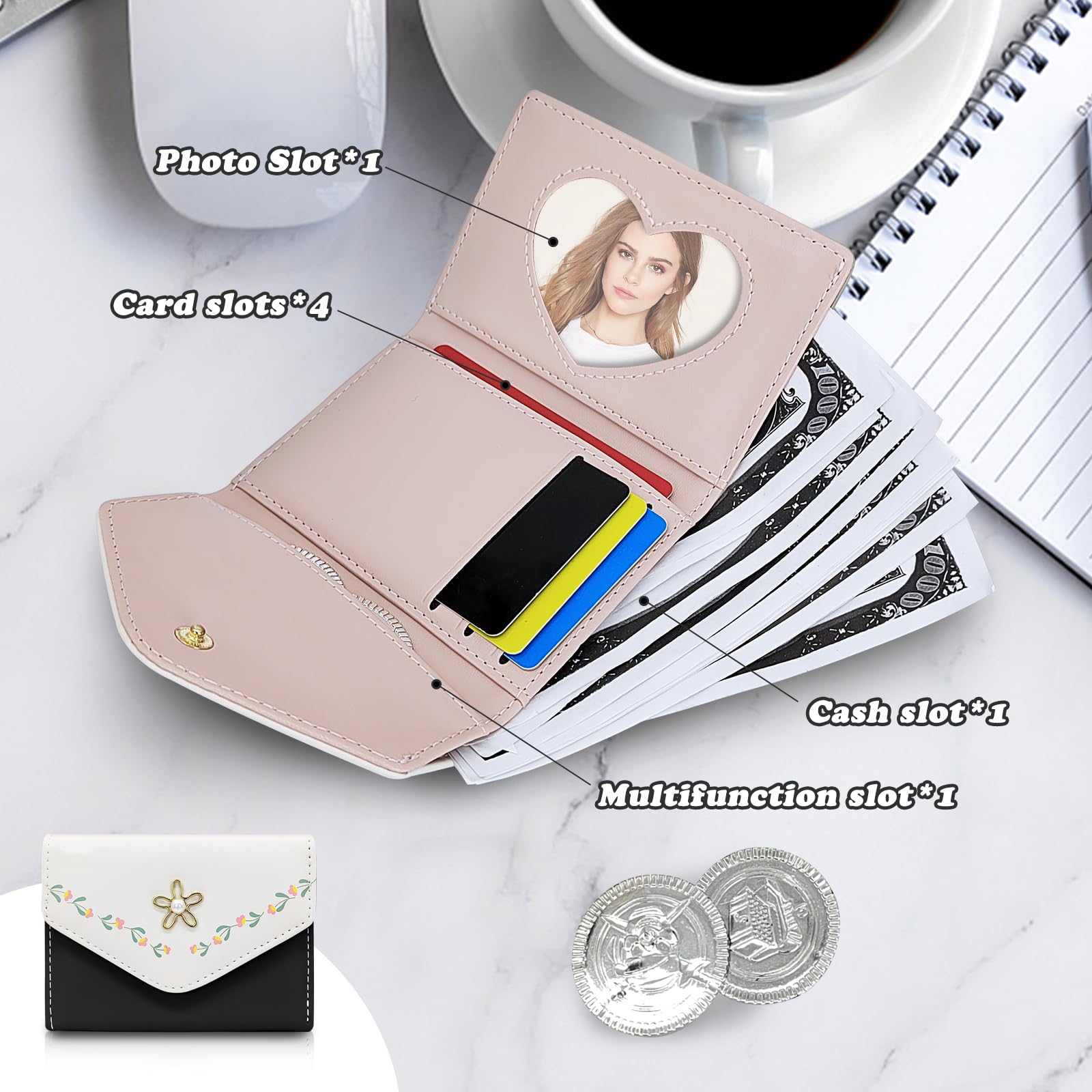 adistylinno-women-s-wallet-portefeuille-femme-cuir-noir-floral image 2