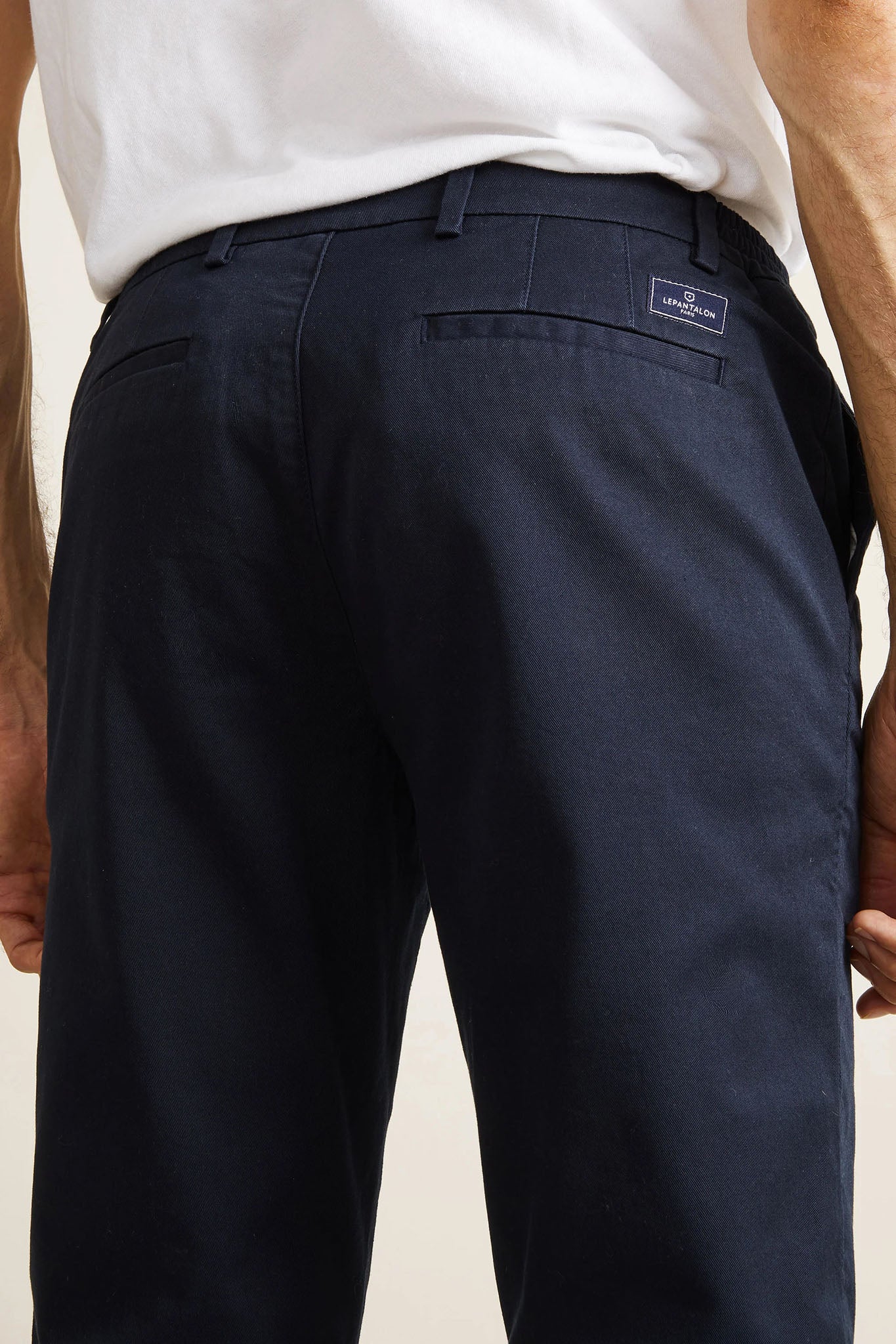 le-pantalon-chinos-homme-chino-easy-bleu-marine-coton image 6
