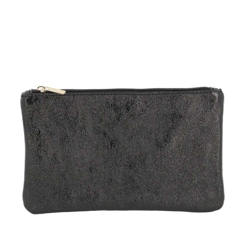 double-tree-porte-monnaie-cuir-pochette-noir-iris-23-cm image 1