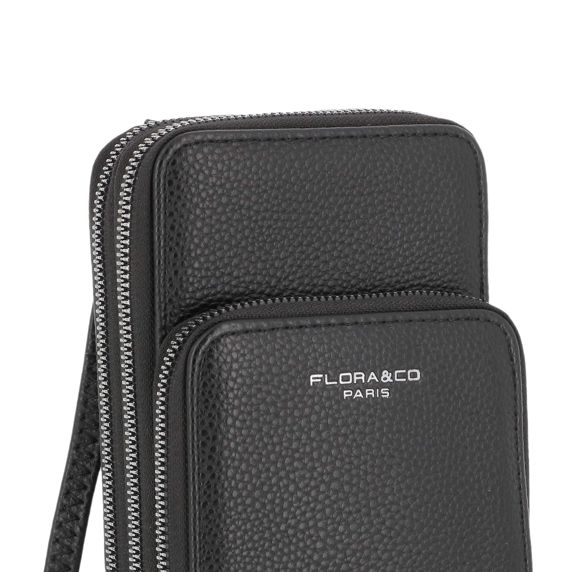 flora-co-pochettes-t-l-phones-pochette-t-l-phone-noir-3-zips image 5