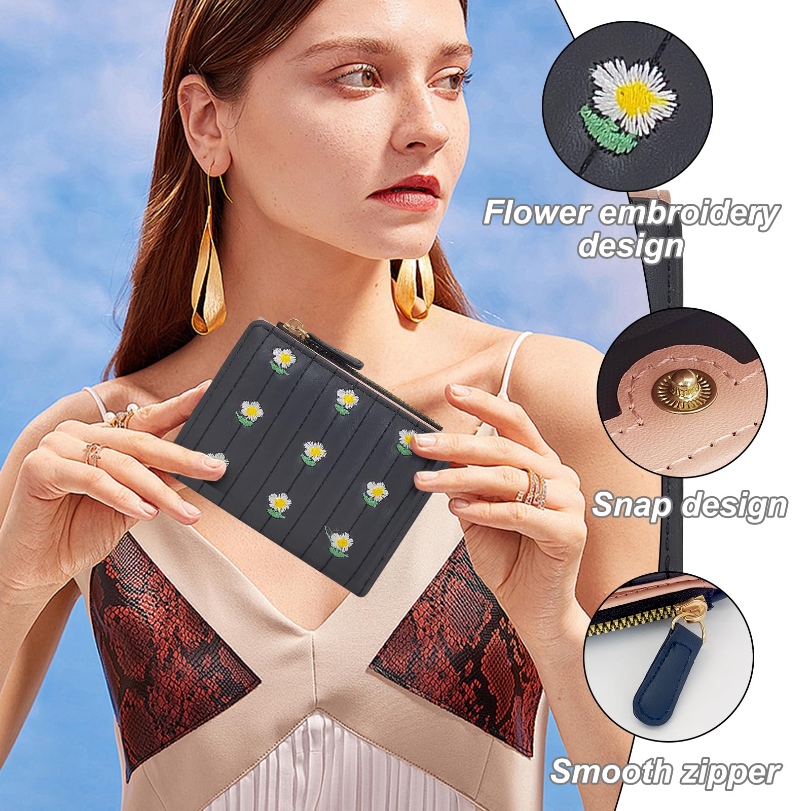 adistylinno-petit-portefeuille-femme-floral-zip-cartes image 3