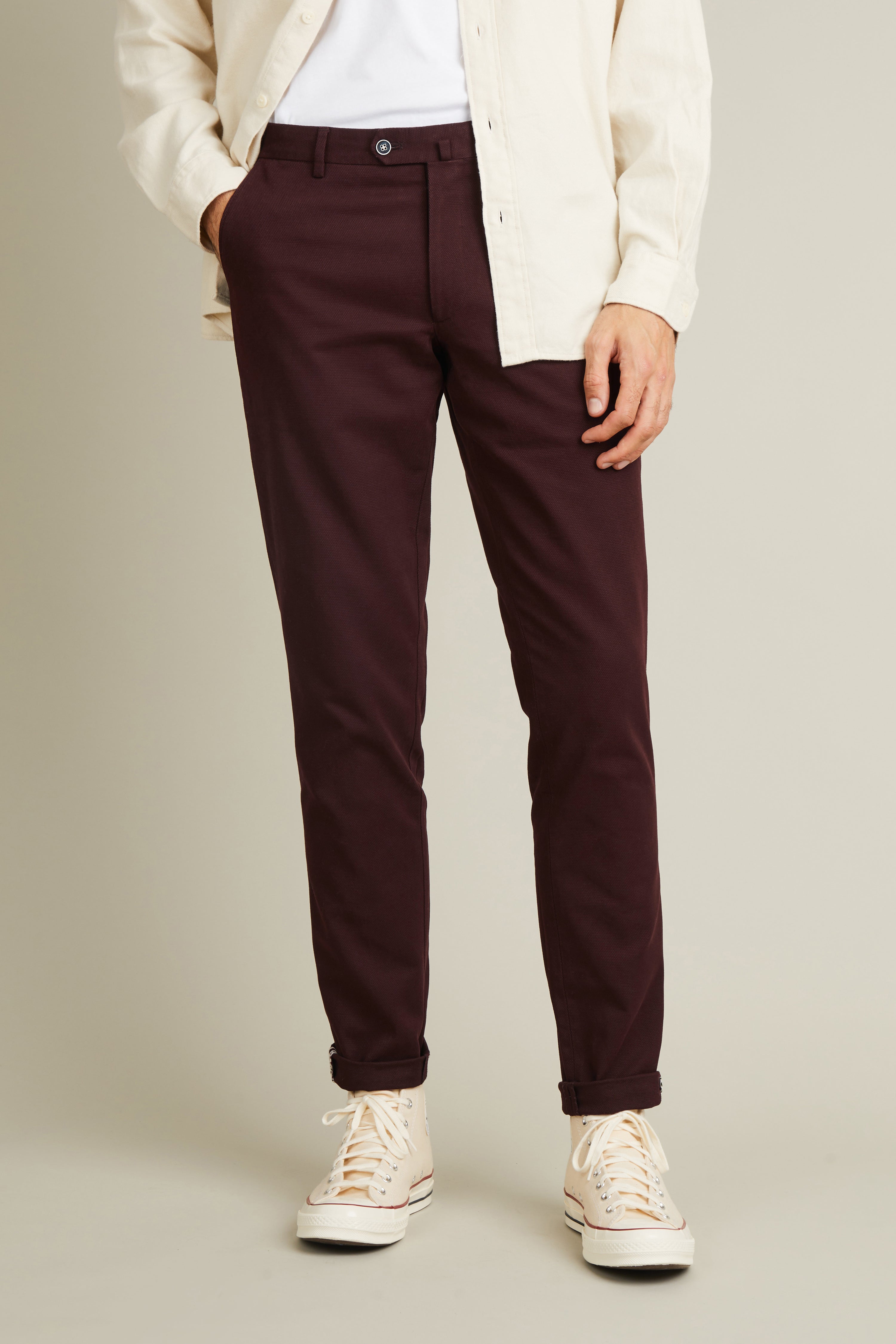 le-pantalon-chinos-fm-lpct-5-chino-bordeaux-textur-coton image 4