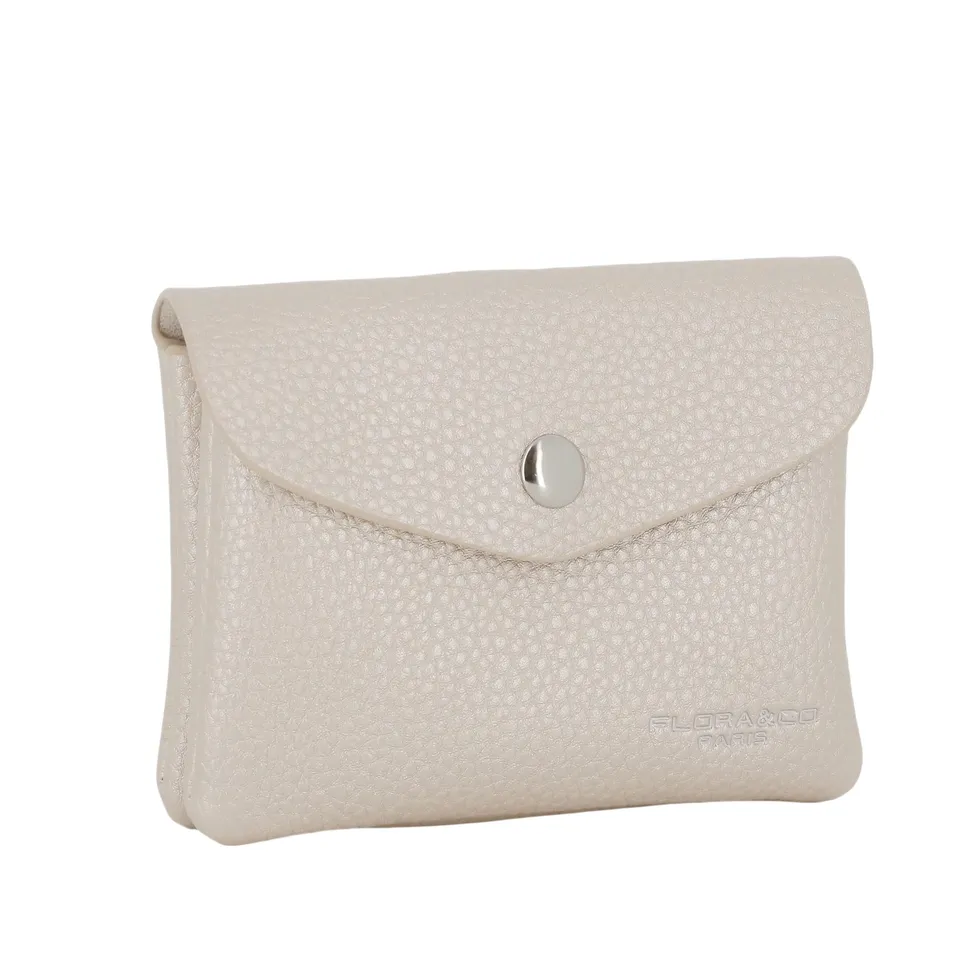 flora-co-porte-feuille-mini-femme-ivoire-similicuir-pochette-zip image 1