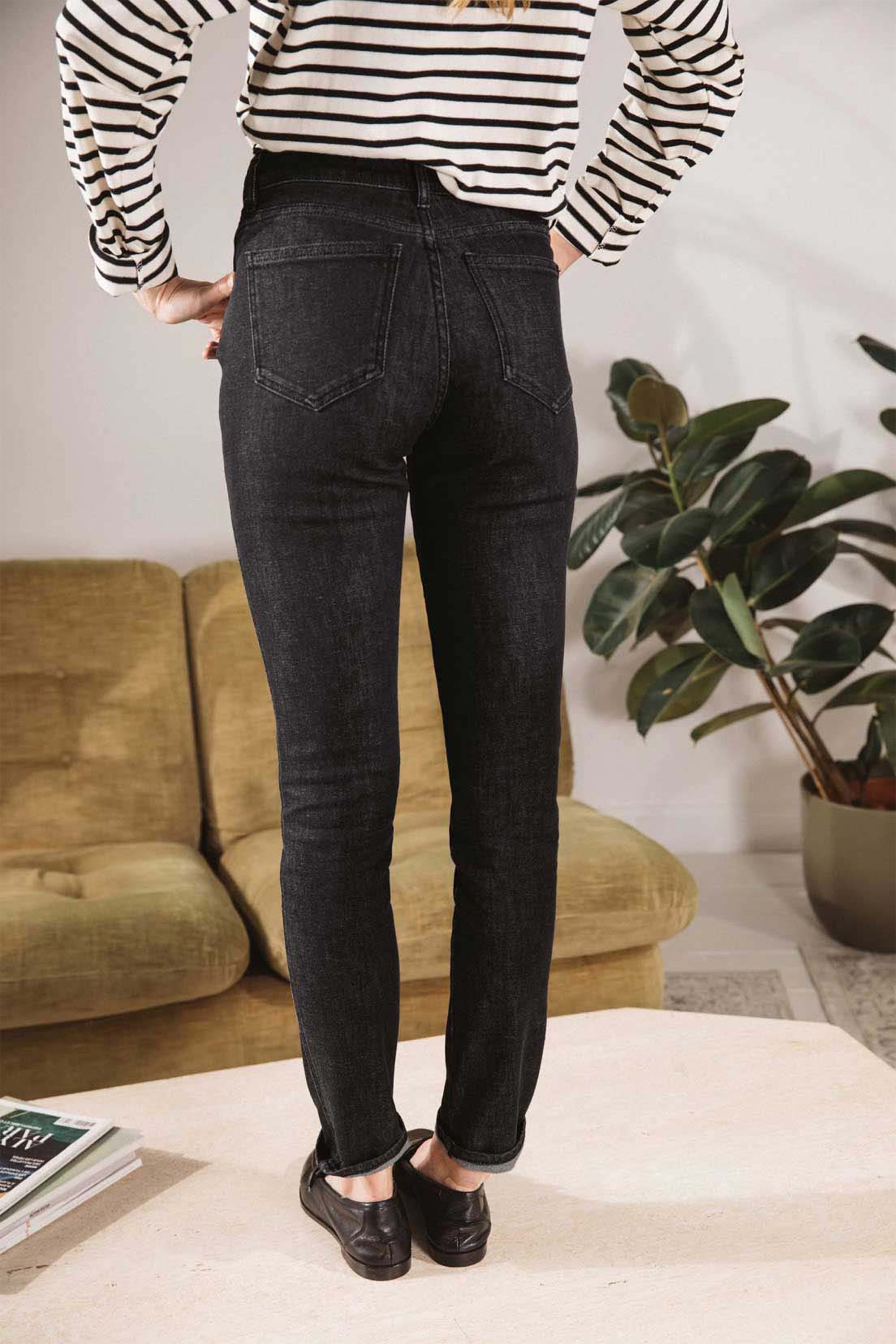 le-pantalon-jeans-homme-jean-slim-vintage-noir-stretch image 5