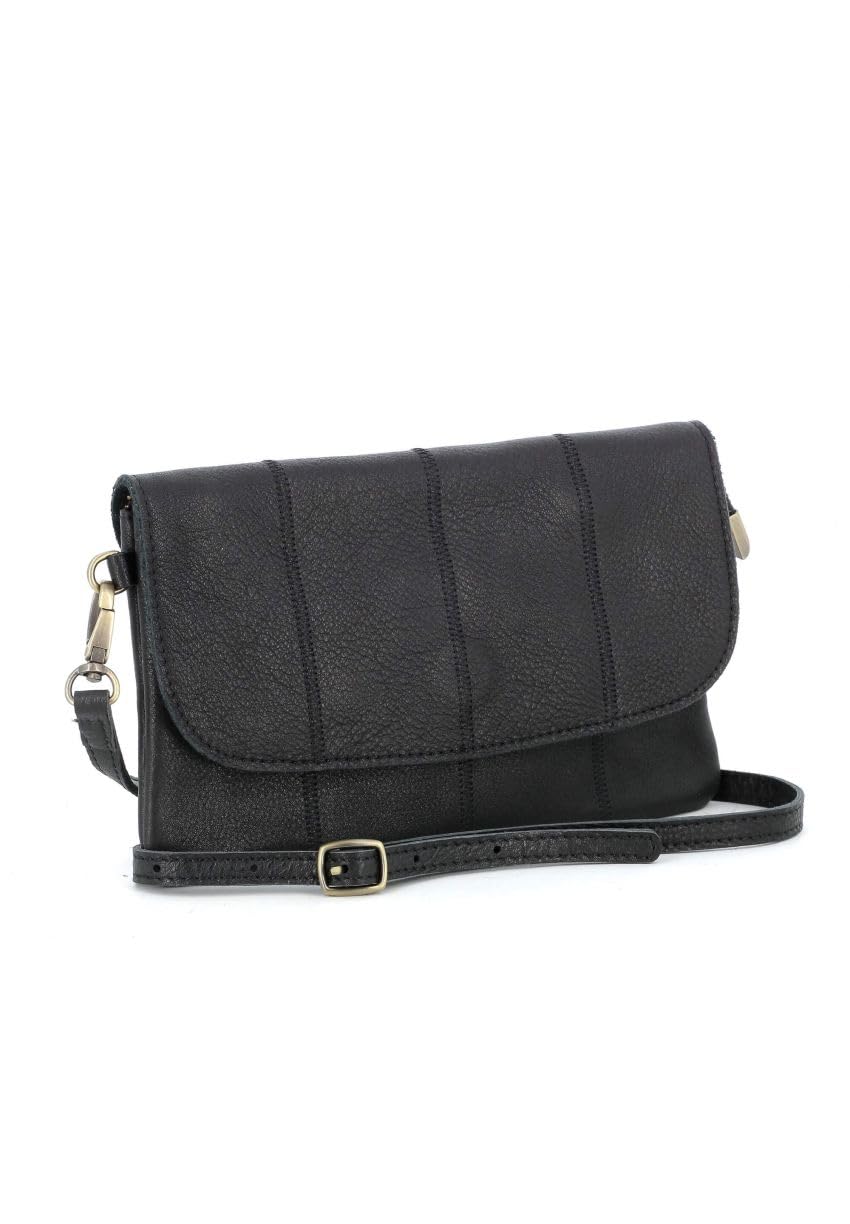 double-tree-sac-bandouli-re-cuir-v-ritable-noir-magn-tique-mini image 2