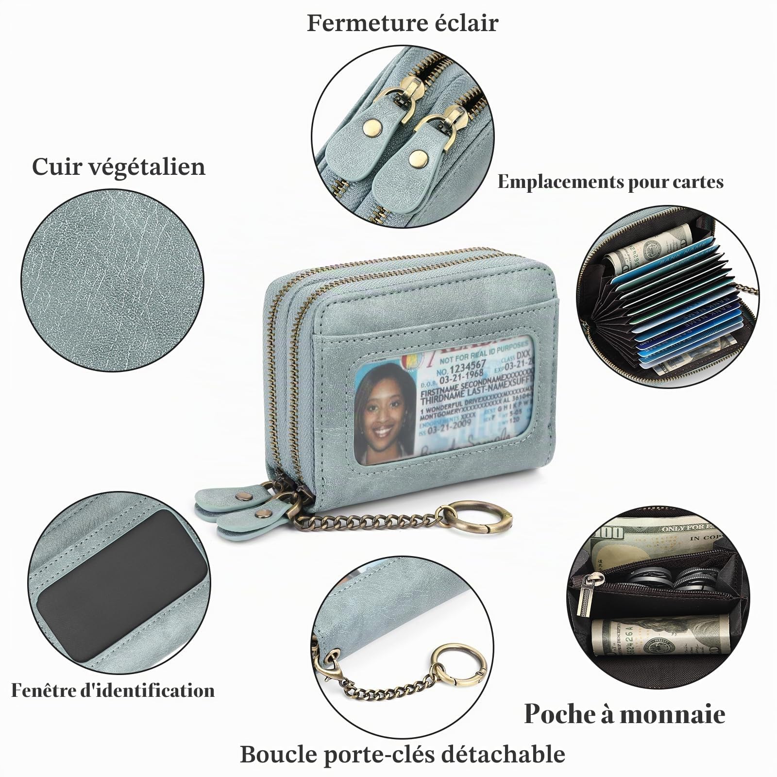 gaekeao-women-s-small-wallet-portefeuille-petit-femme-rfid image 3