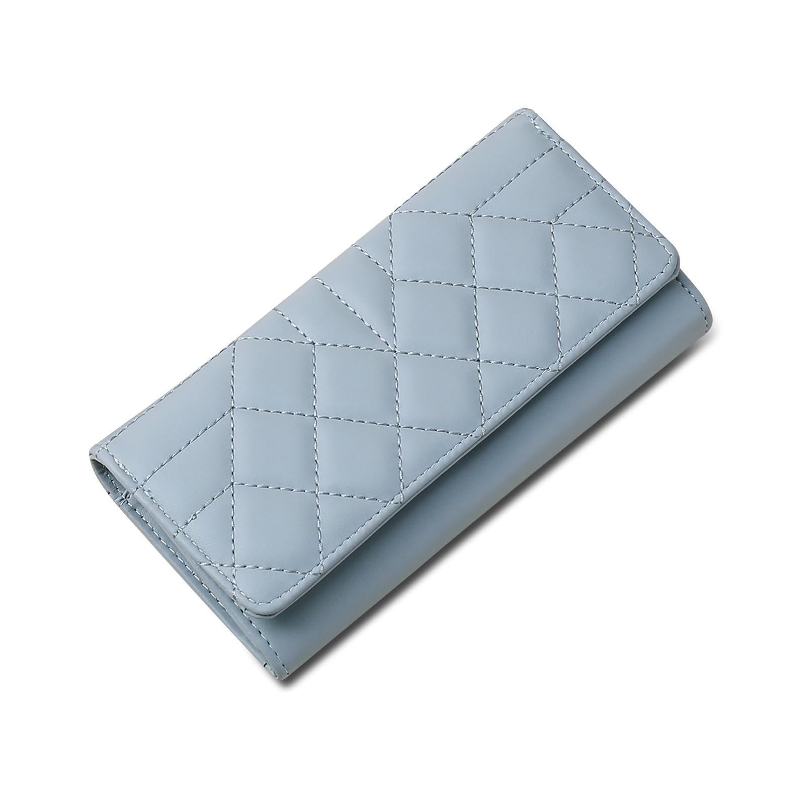 adistylinno-women-s-wallet-portefeuille-femme-bleu-losange image 1
