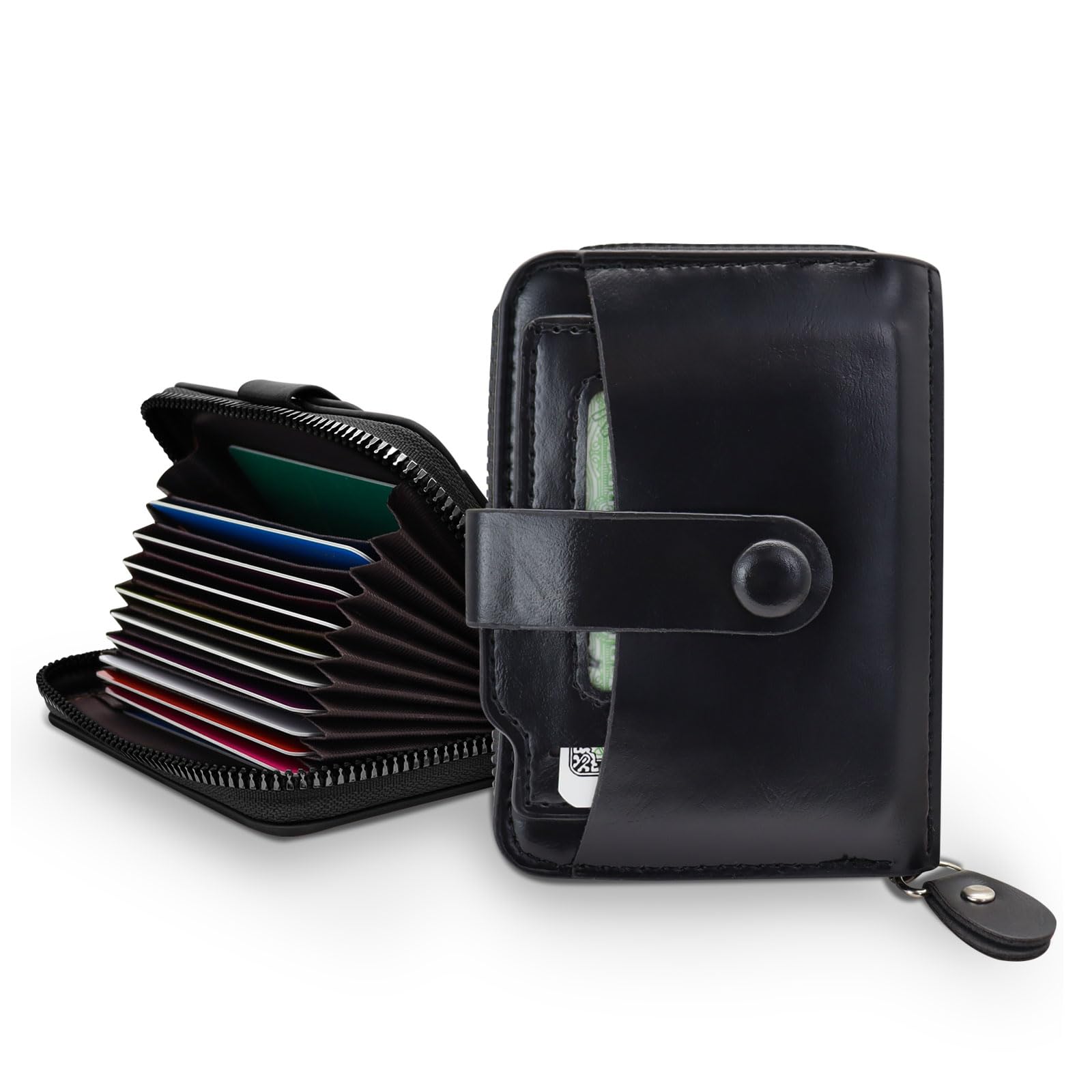 adistylinno-men-s-wallet-porte-cartes-zip-9-cartes-homme image 1