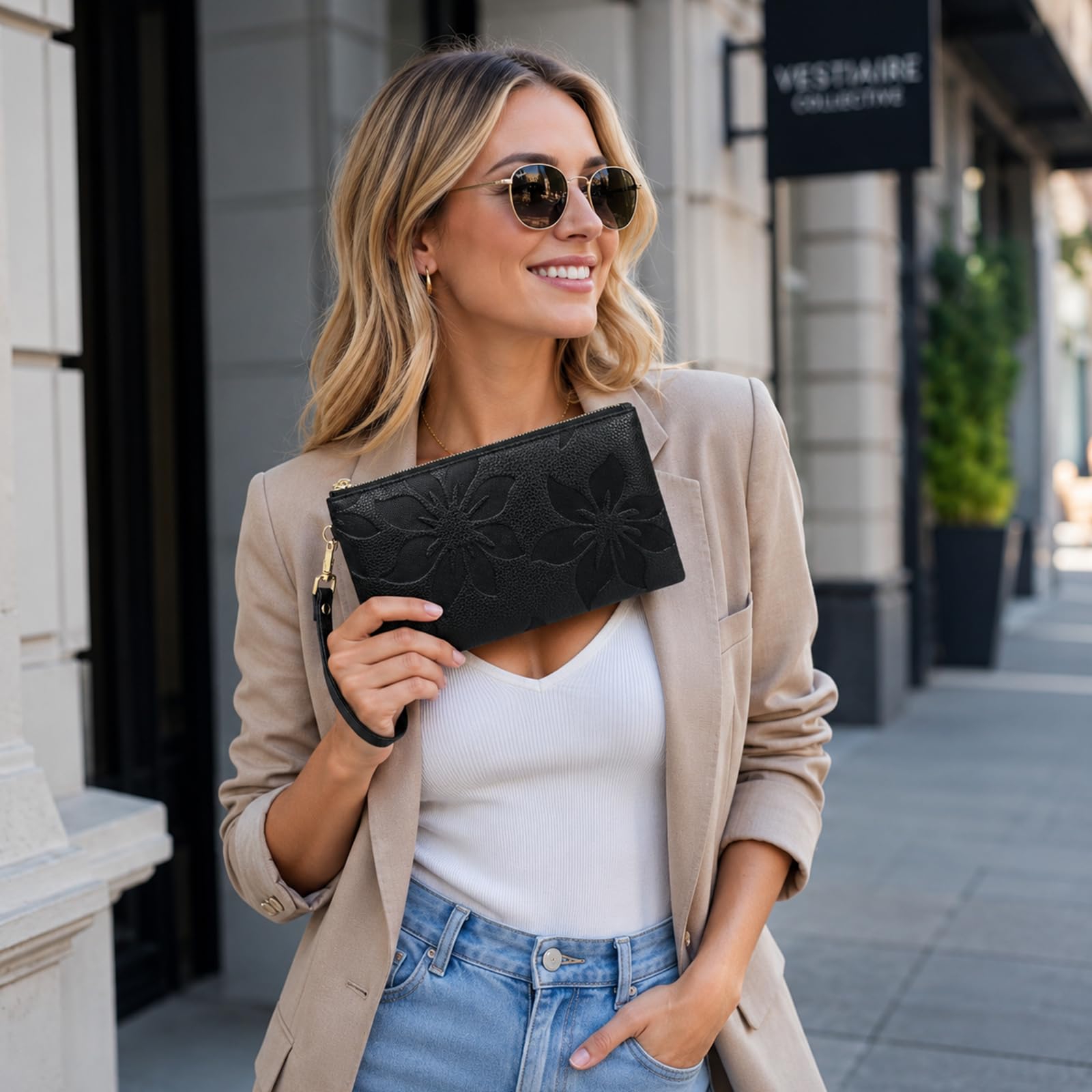 adistylinno-clutch-purses-pochette-femme-noire-cuir-dragonne image 3