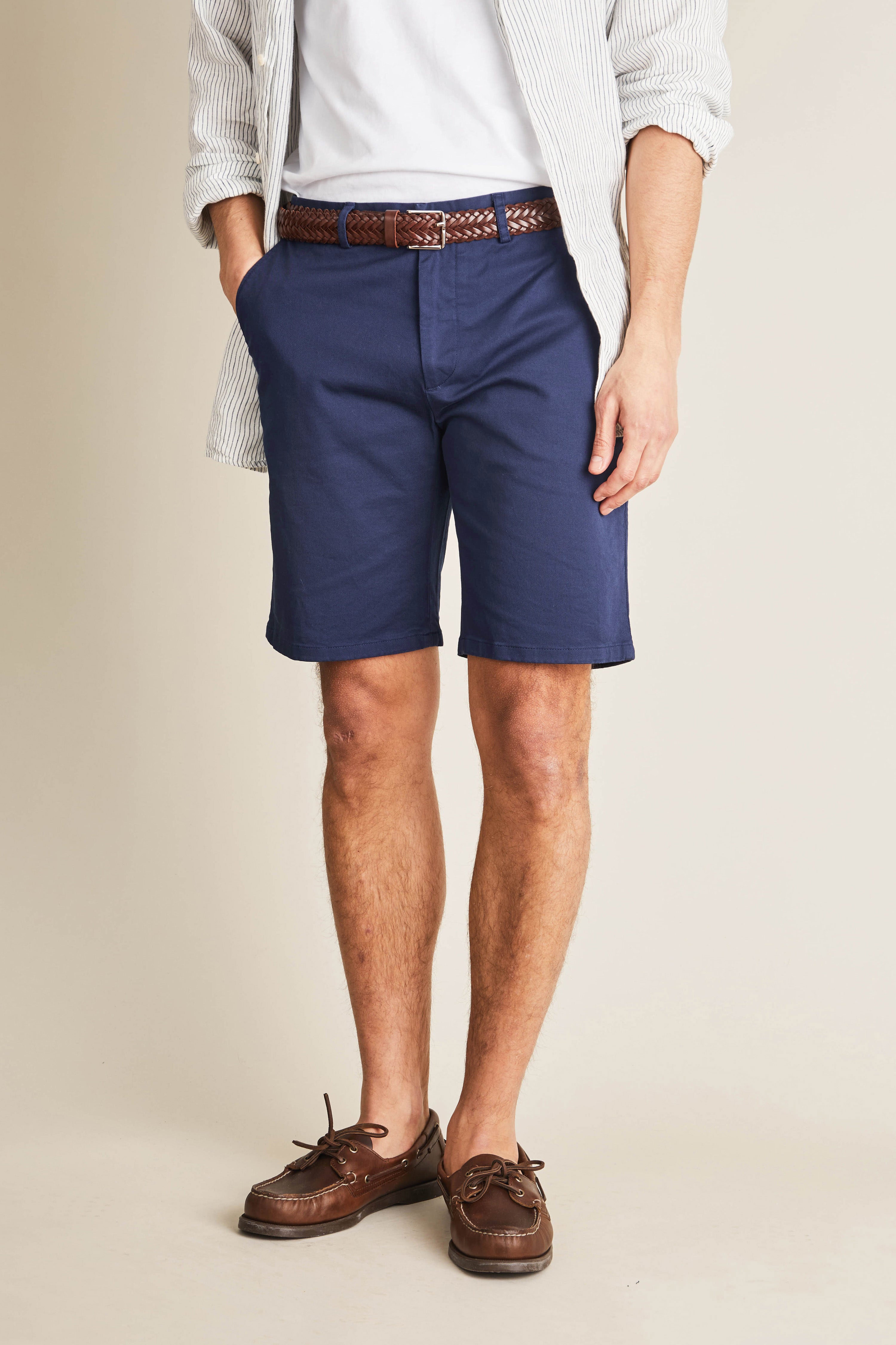 le-pantalon-bermudas-homme-bermuda-bleu-roi-coton image 1