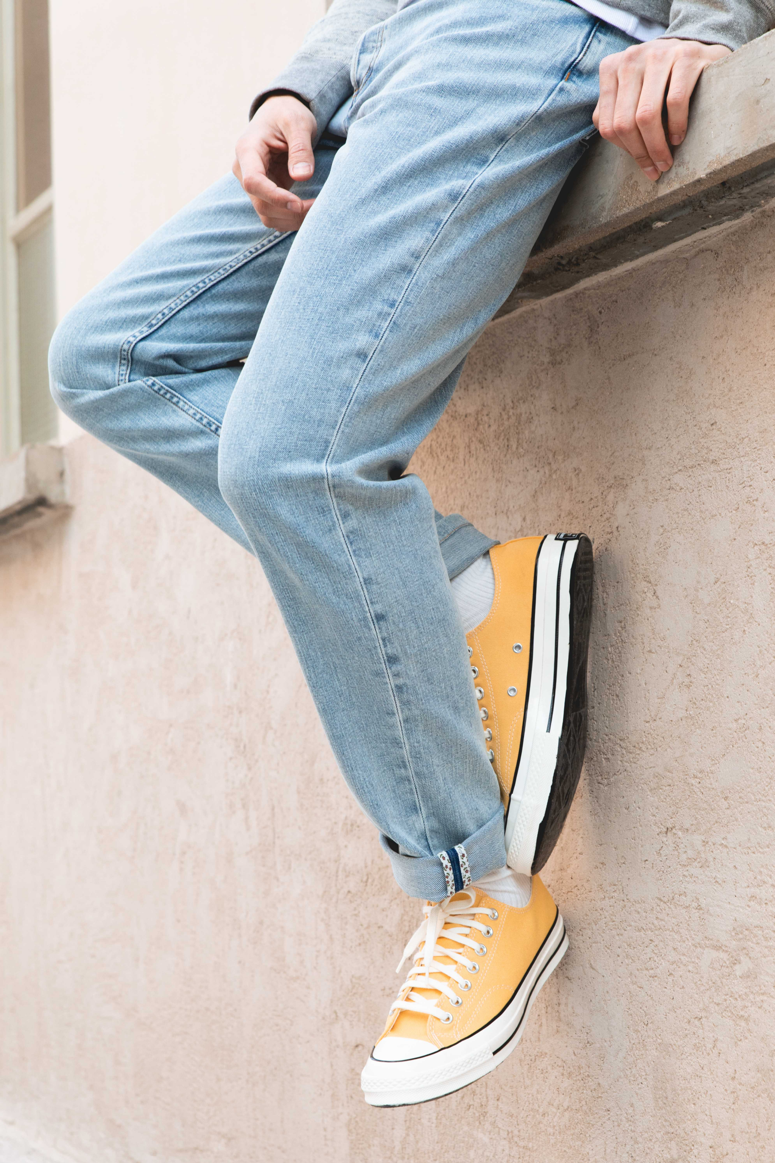 le-pantalon-jeans-jean-bleu-bleached-semi-slim-stretch image 5