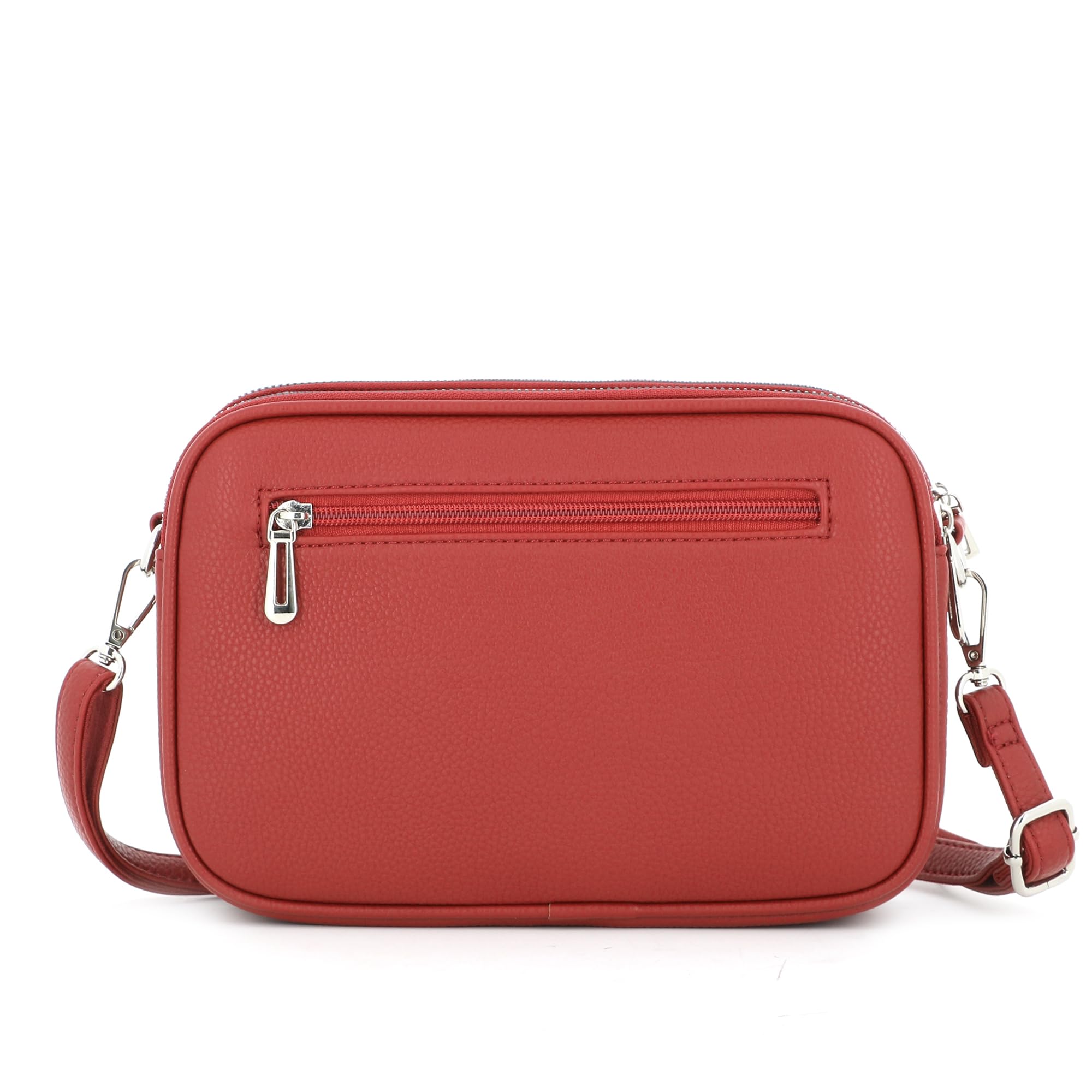 flora-co-sacs-bandouli-res-besace-rouge-simili-cuir-3-poches image 6