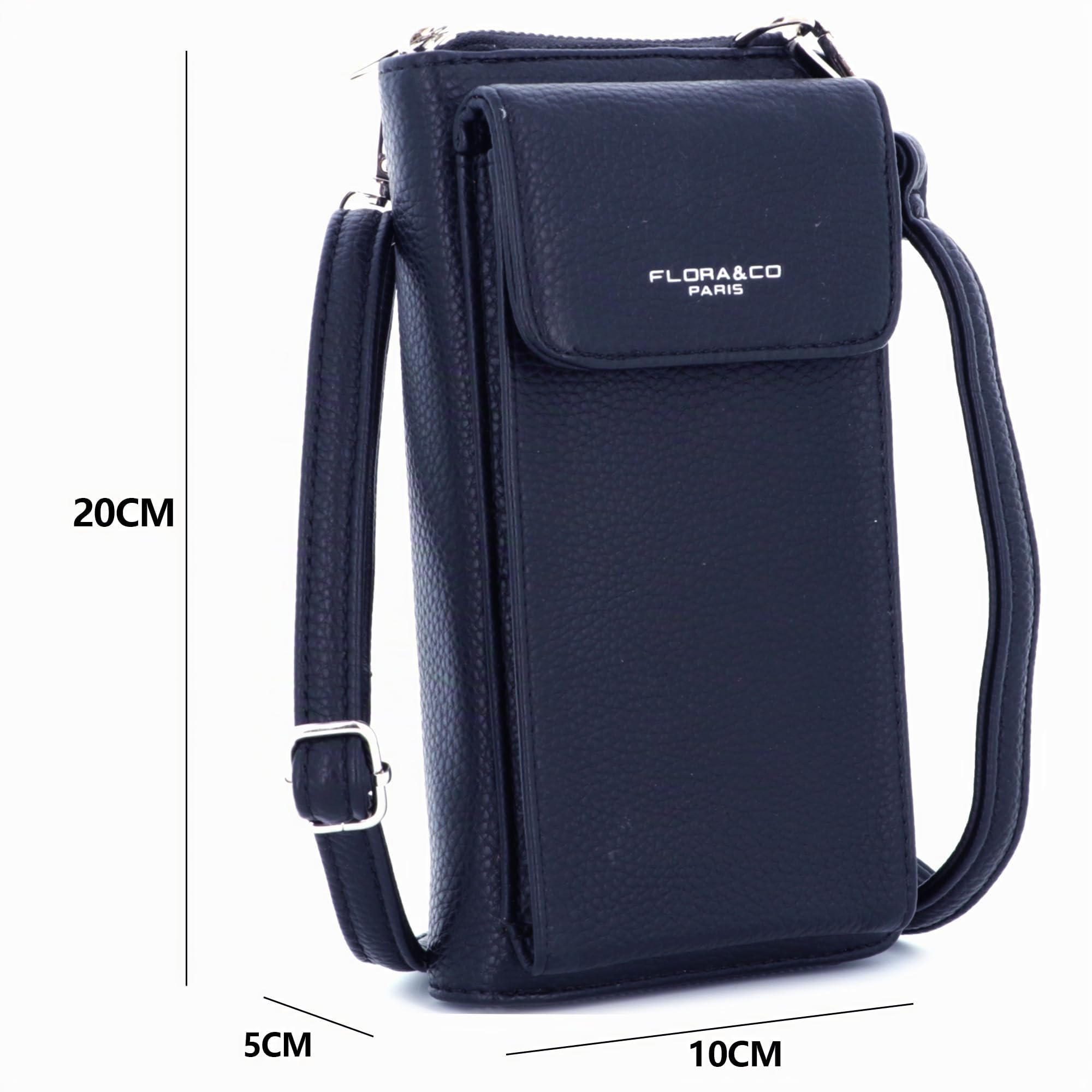 flora-co-pochettes-t-l-phones-pochette-t-l-phone-bleu-marine-simil image 3
