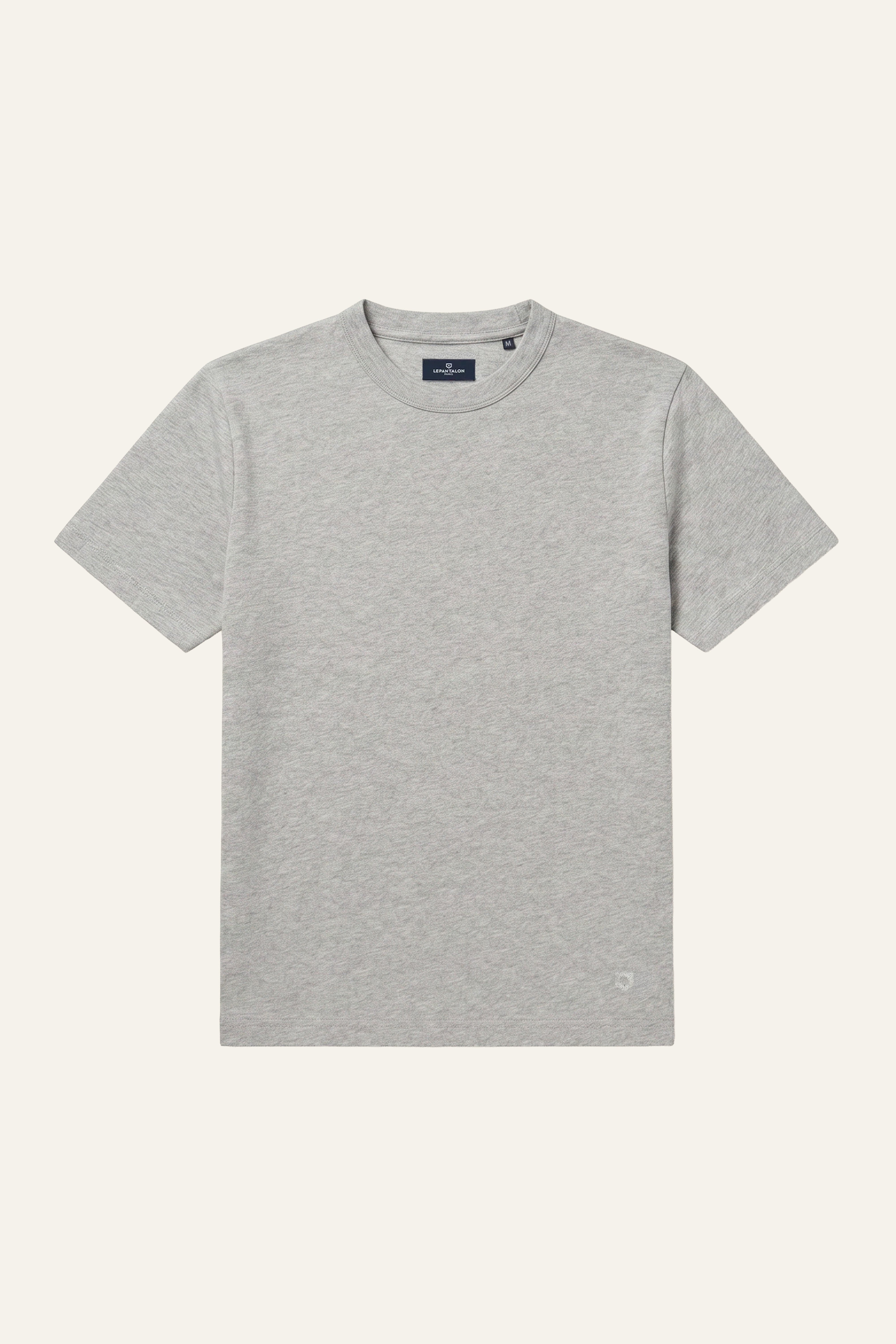 le-pantalon-t-shirts-homme-tee-shirt-gris-chin-coton-300g image 1