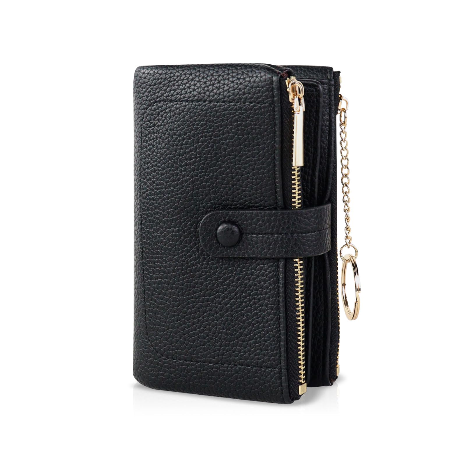 adistylinno-women-s-wallet-portefeuille-femme-noir-19-cartes-porte-cl-s image 1