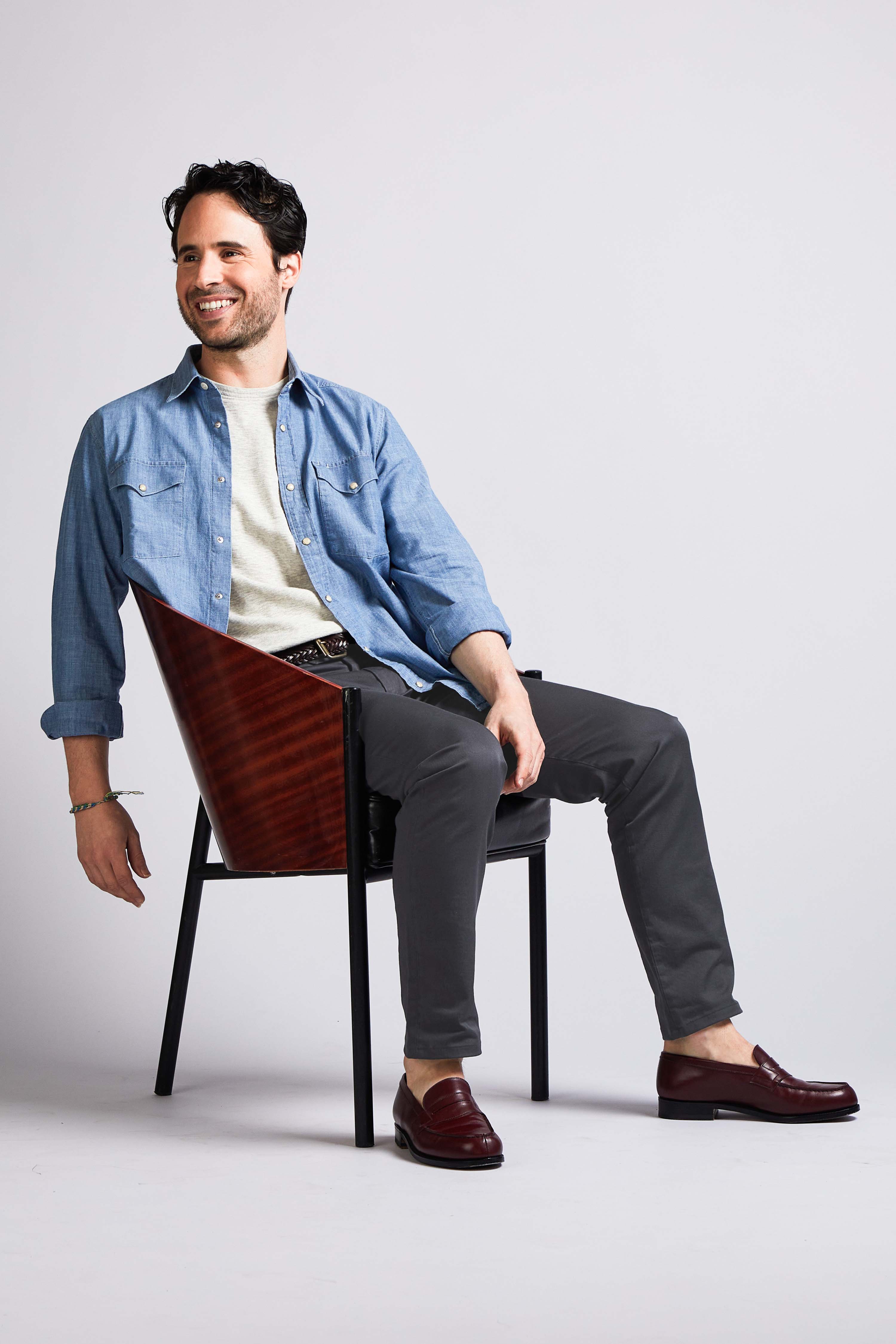 le-pantalon-chinos-homme-chino-gris-anthracite-coton image 8