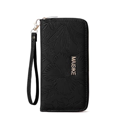 adistylinno-women-s-wallet-portefeuille-noir-dragonne-fleurs image 8