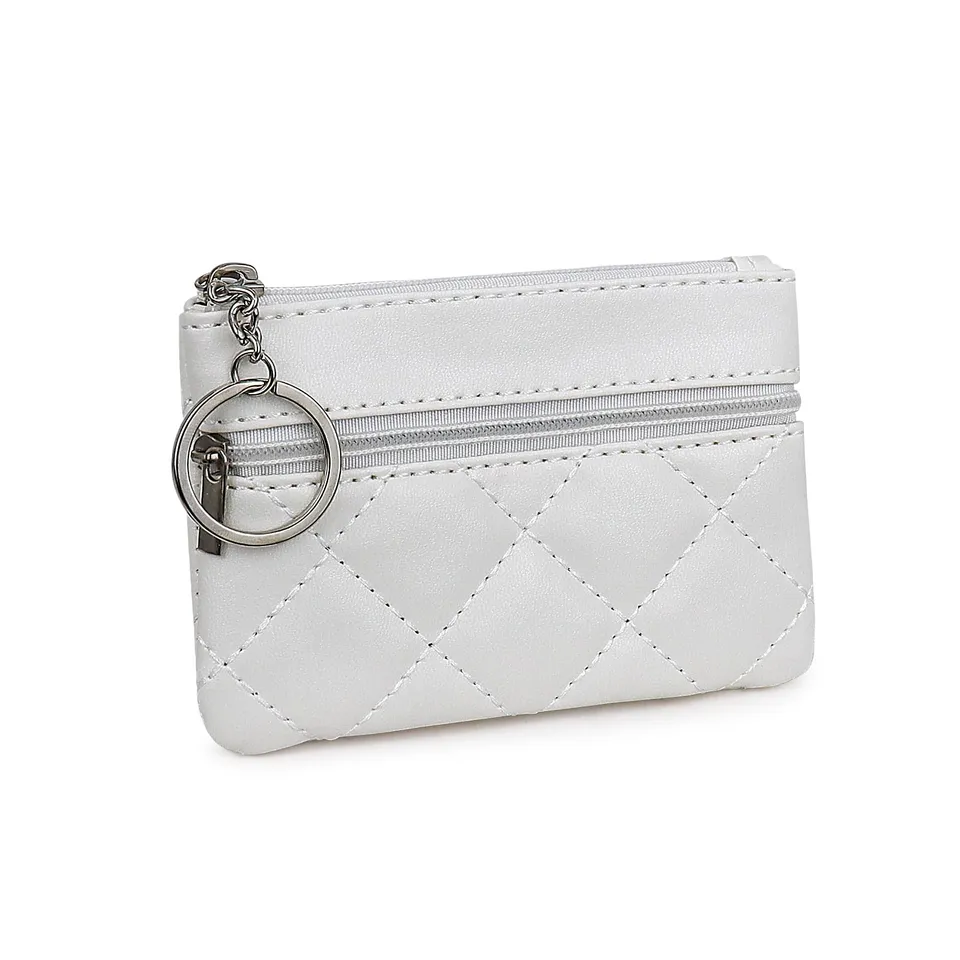 adistylinno-change-purse-porte-monnaie-blanc-losange image 1