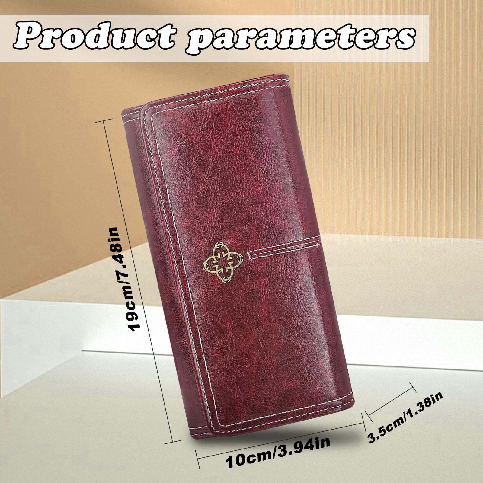 adistylinno-women-s-wallet-portefeuille-long-femme-pression-vintage image 3