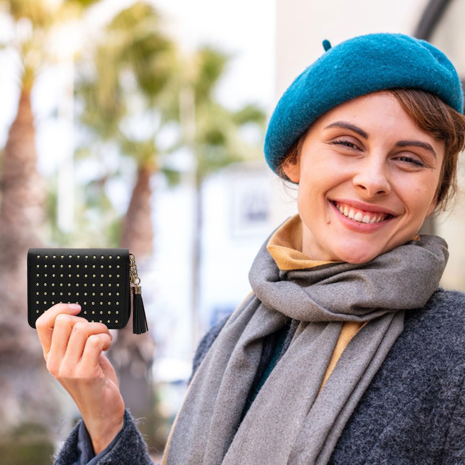adistylinno-card-wallet-porte-cartes-femme-cuir-noir-perles image 5