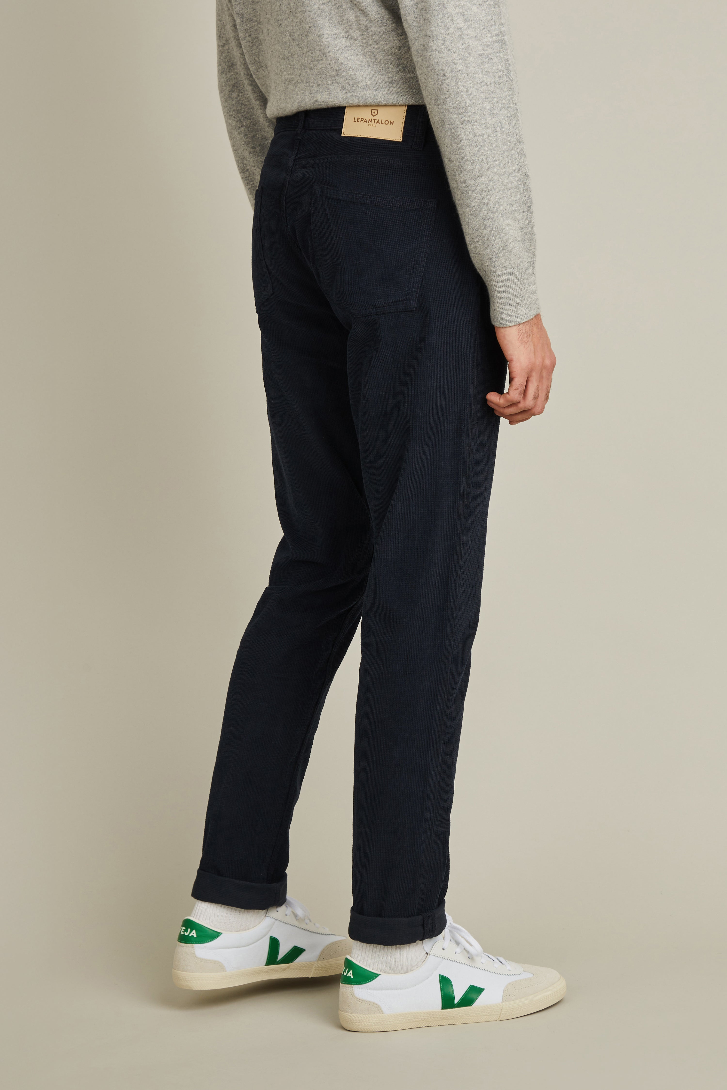 le-pantalon-5-poches-fm-lp5pv-1-pantalon-velours-bleu-marine image 5