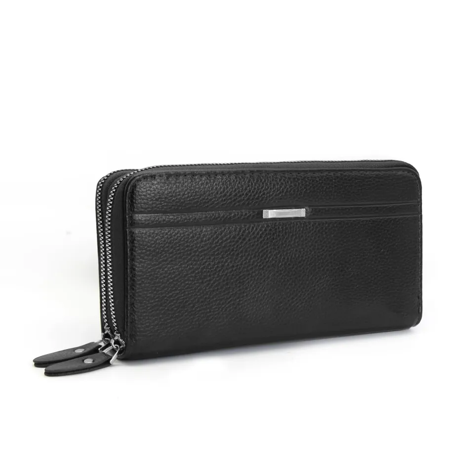 adistylinno-men-s-wallet-portefeuille-homme-noir-long-zip image 1