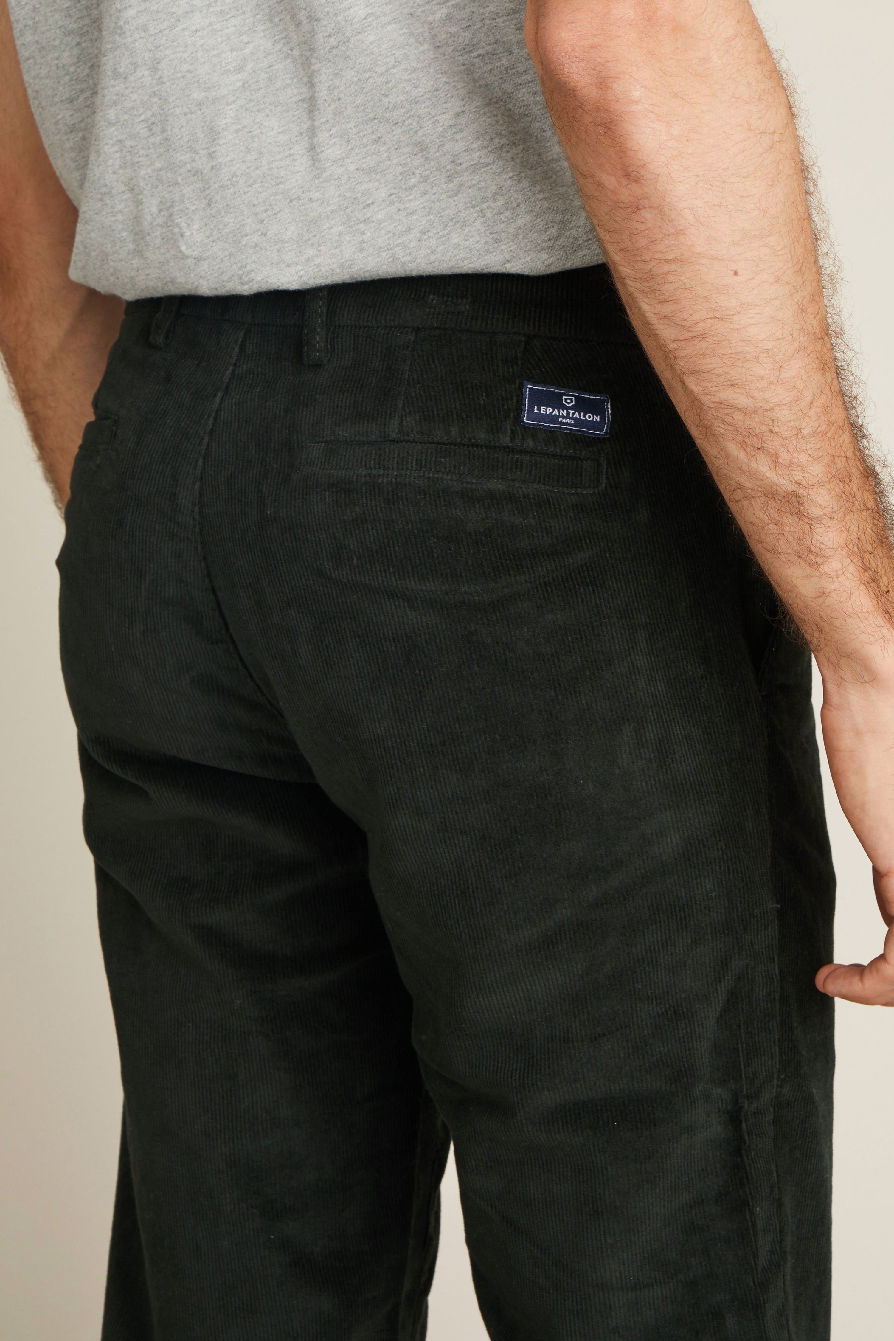 le-pantalon-chino-velours-vert-sapin-pantalon-chaud-hiver image 6