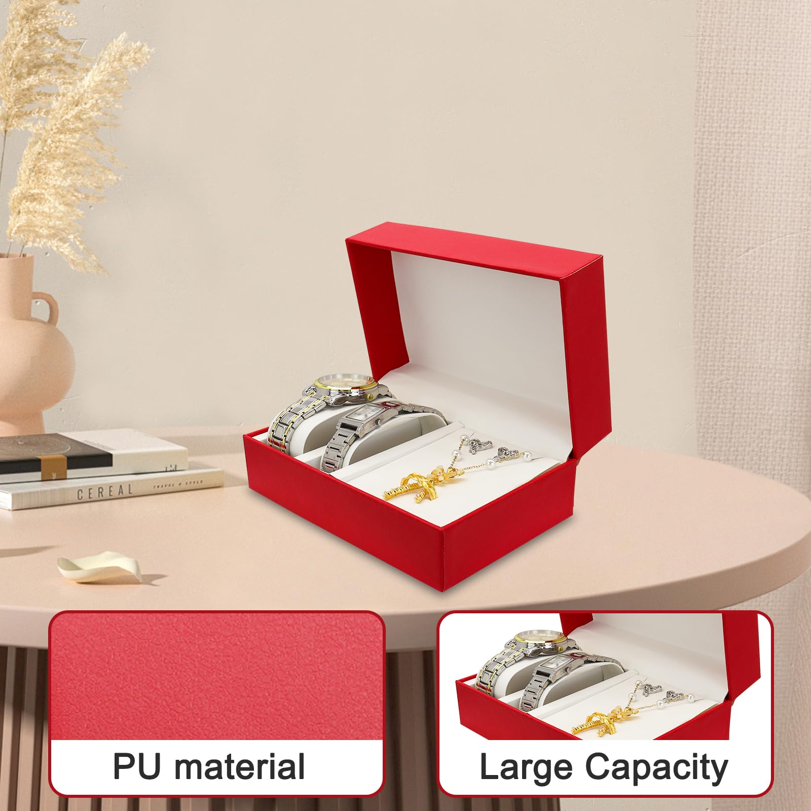 adistylinno-jewelry-box-bo-te-montres-bijoux-rouge image 2