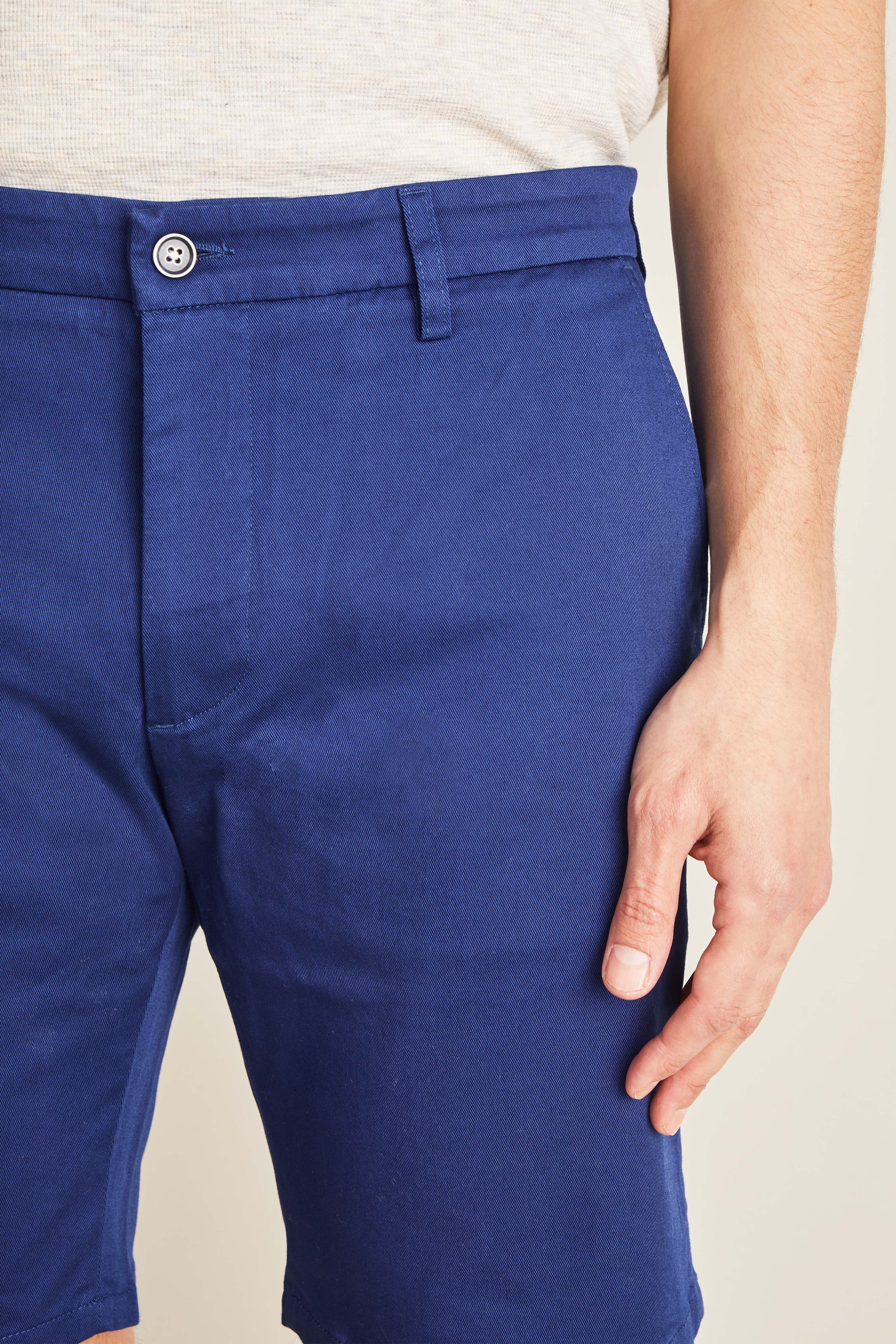 le-pantalon-bermudas-homme-fm-lpb-17-bermuda-bleu-cobalt-coton image 2