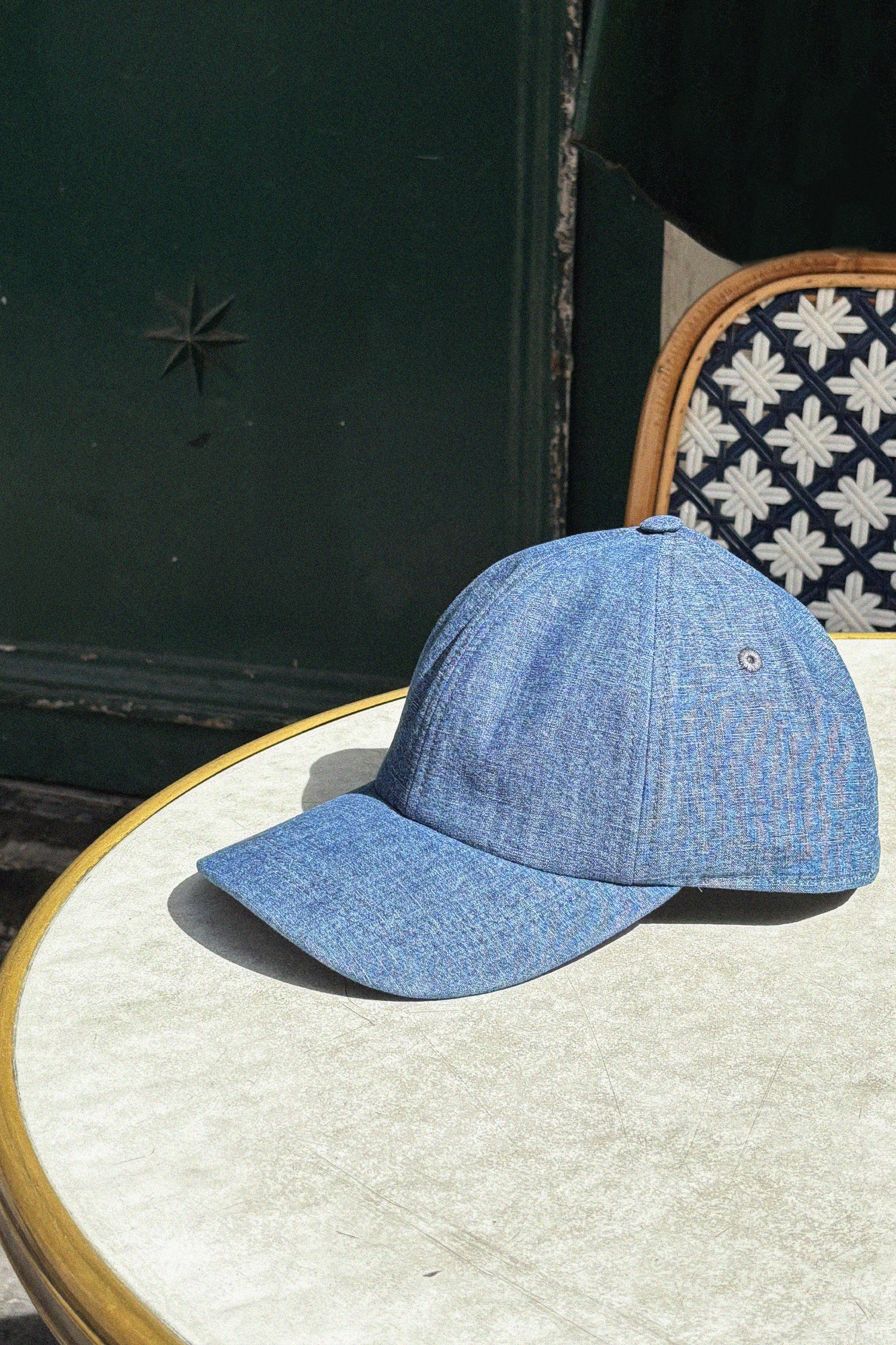 le-pantalon-accessoires-homme-casquette-chambray-coton image 4