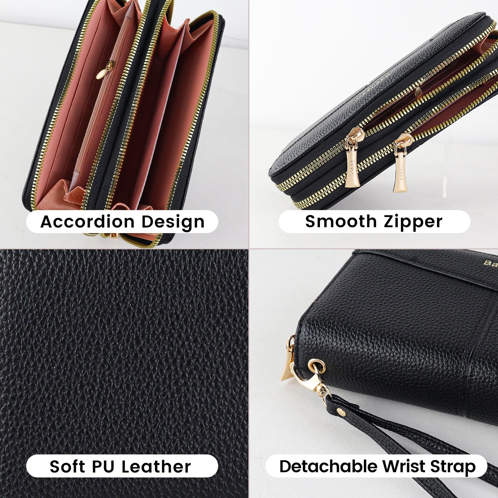 adistylinno-women-s-wallet-portefeuille-long-noir-dragonne-t-l-phone image 2