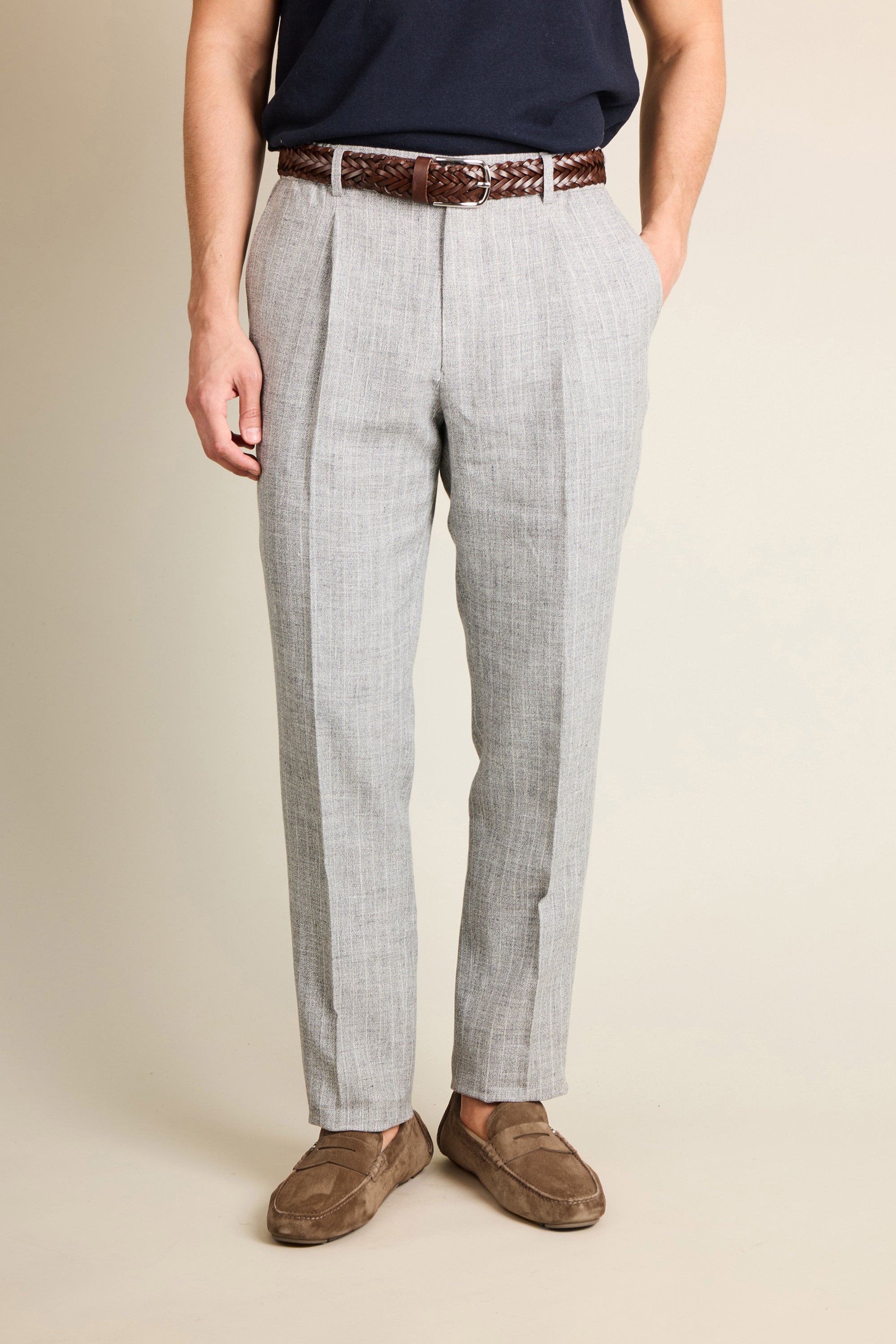 le-pantalon-pantalons-jogging-homme-jogpant-lin-coton-gris-ray image 5