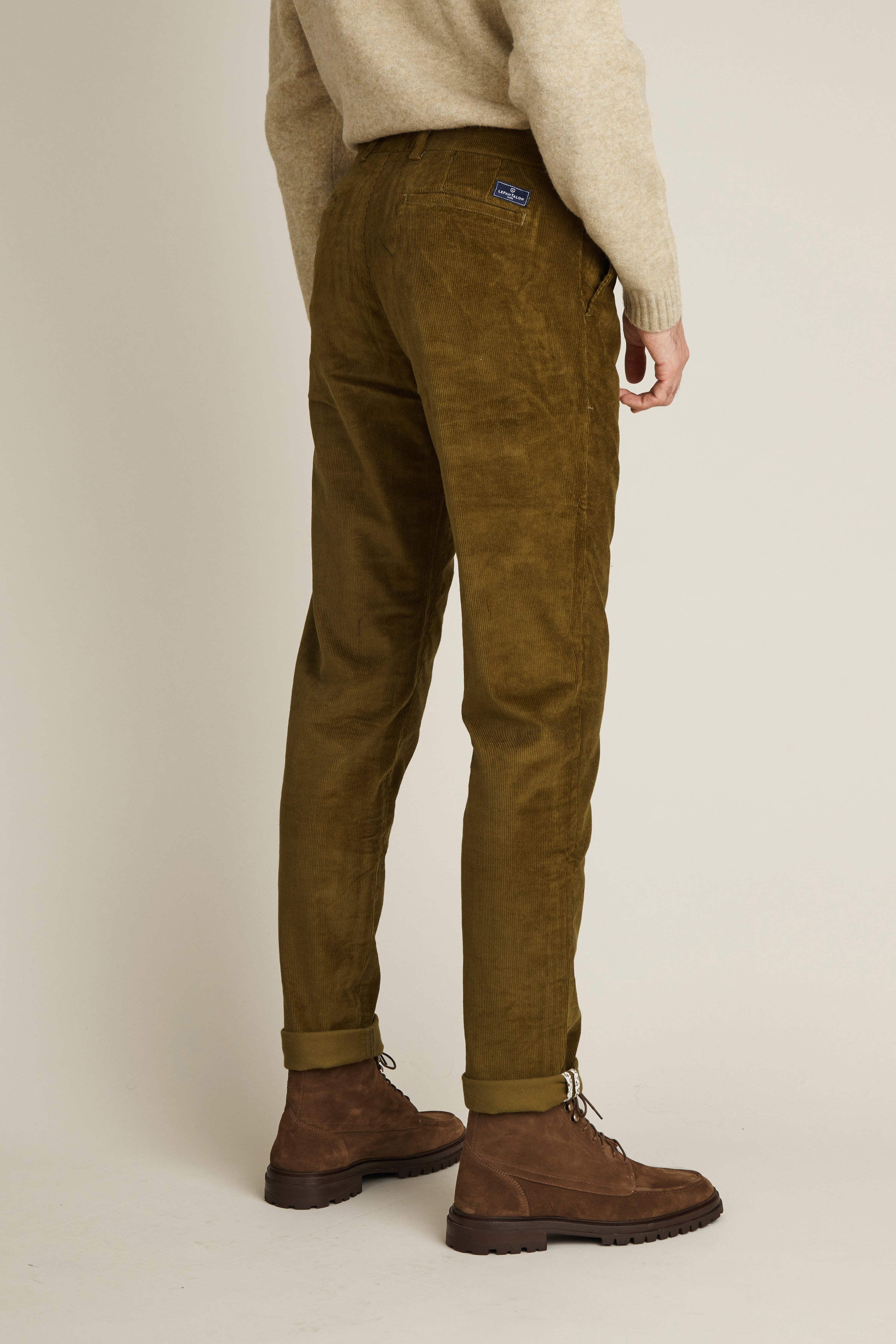 le-pantalon-chino-velours-bronze-pantalon-homme-coton-chaud image 5