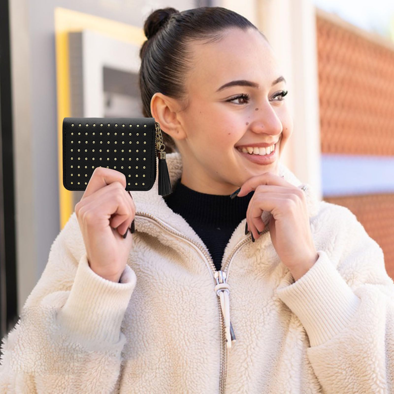 adistylinno-card-wallet-porte-cartes-femme-cuir-noir-perles image 6