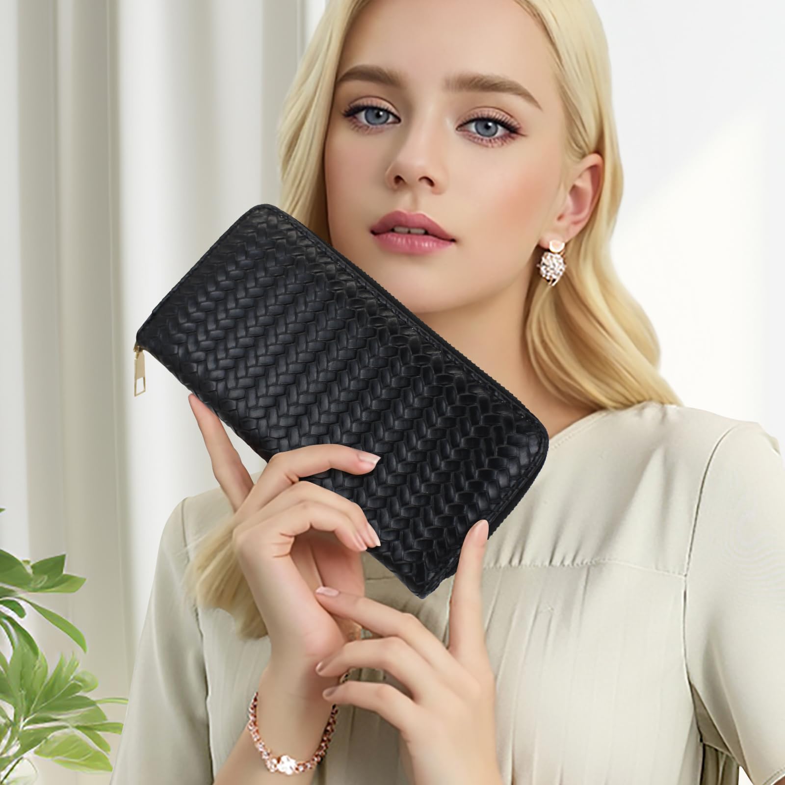 adistylinno-women-s-wallet-portefeuille-femme-noir-tress-19-cm image 5