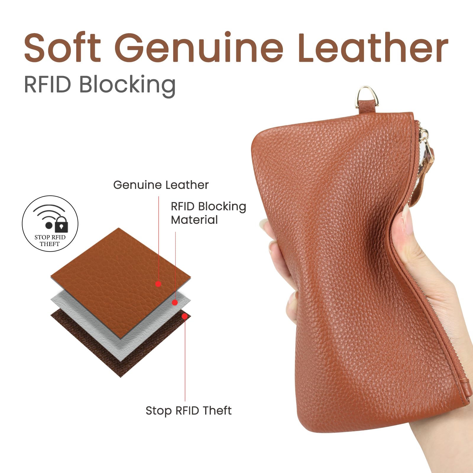 adistylinno-women-s-wallet-portefeuille-cuir-marron-rfid image 4