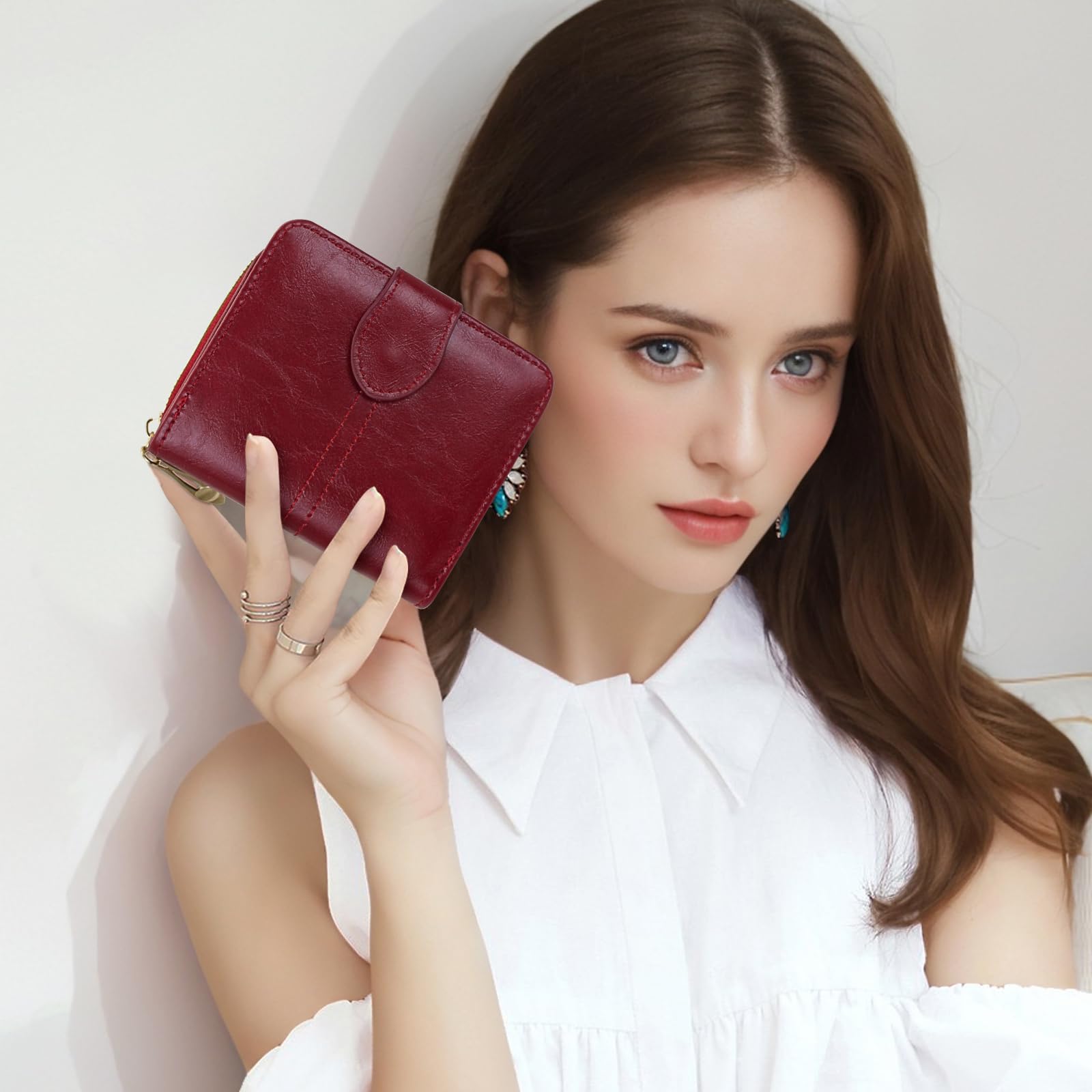 adistylinno-women-s-wallet-portefeuille-femme-bordeaux-zip-carr image 6