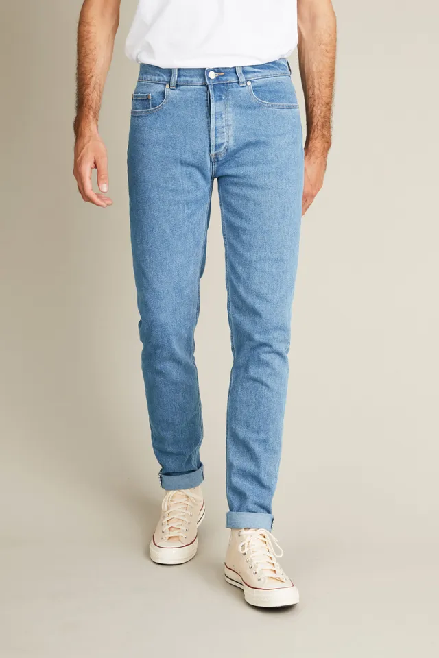 le-pantalon-jean-classique-bleu-medium-semi-slim-homme image 1