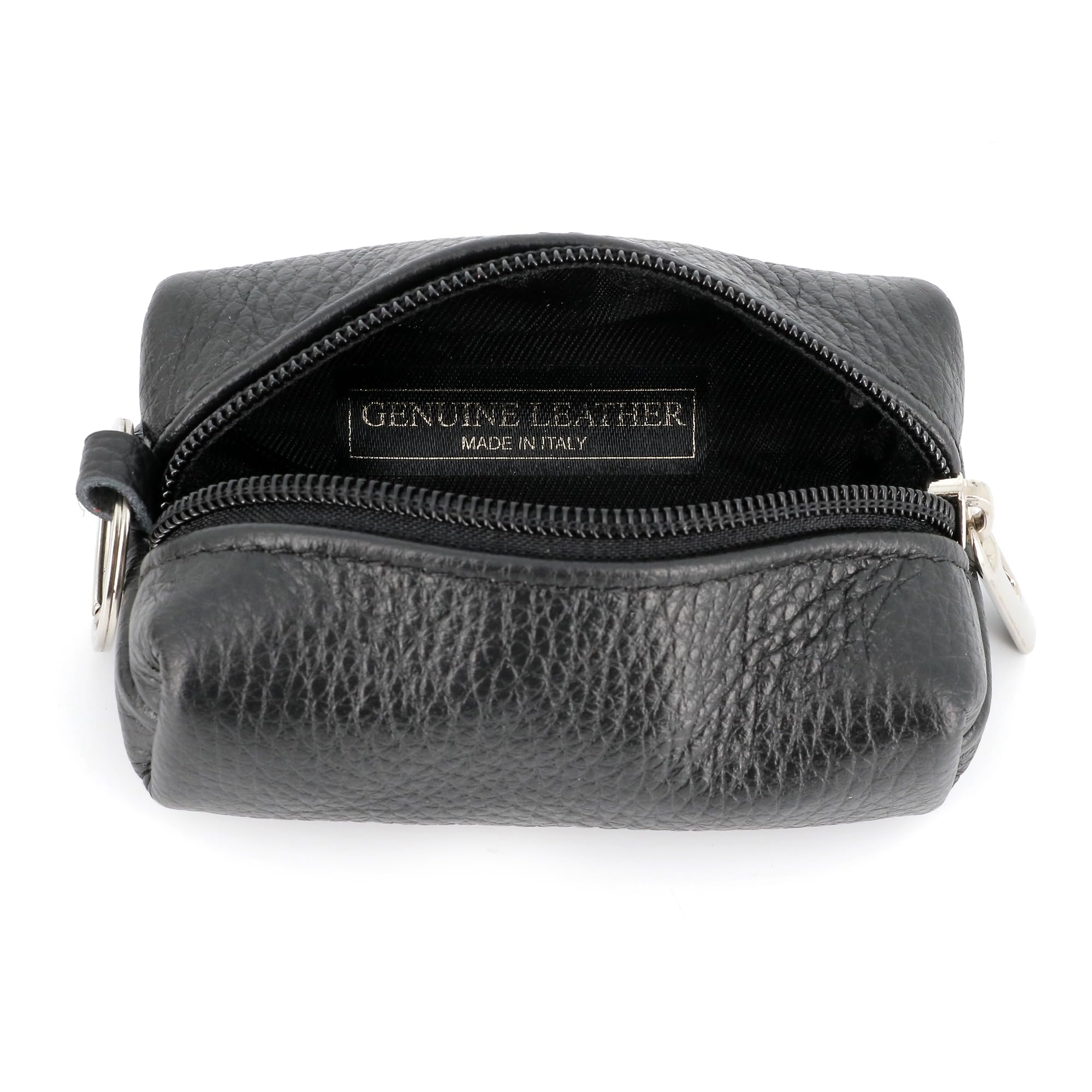 double-tree-porte-monnaie-cuir-grain-noir-zip-porte-cl-s image 3
