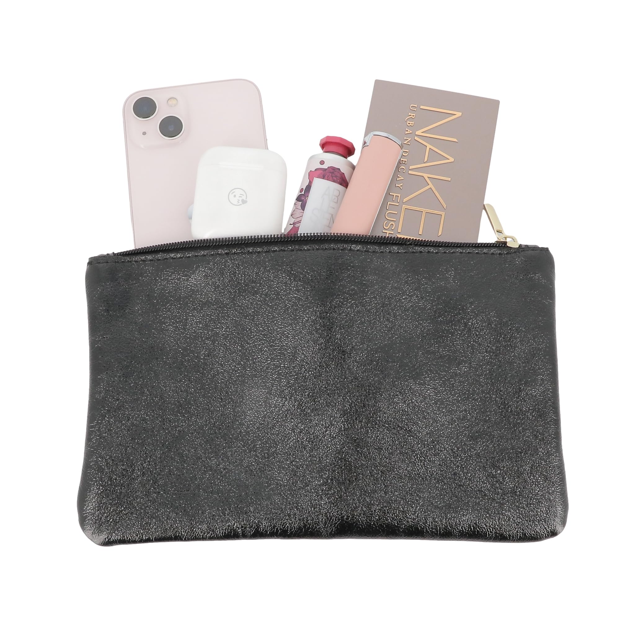 double-tree-porte-monnaie-cuir-pochette-noir-iris-23-cm image 5