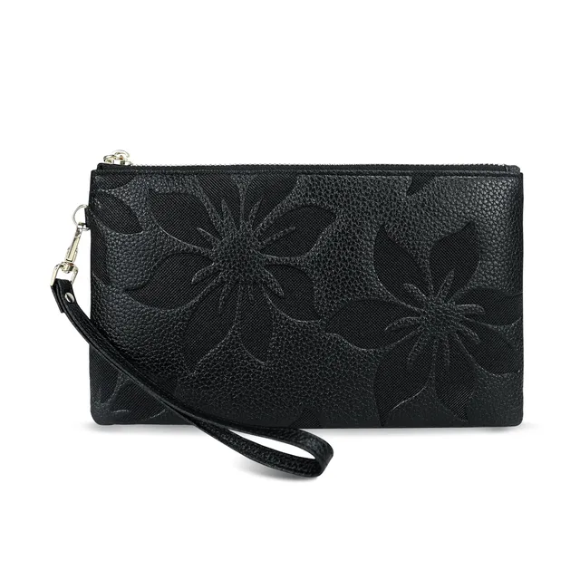 adistylinno-clutch-purses-pochette-femme-noire-cuir-dragonne image 1