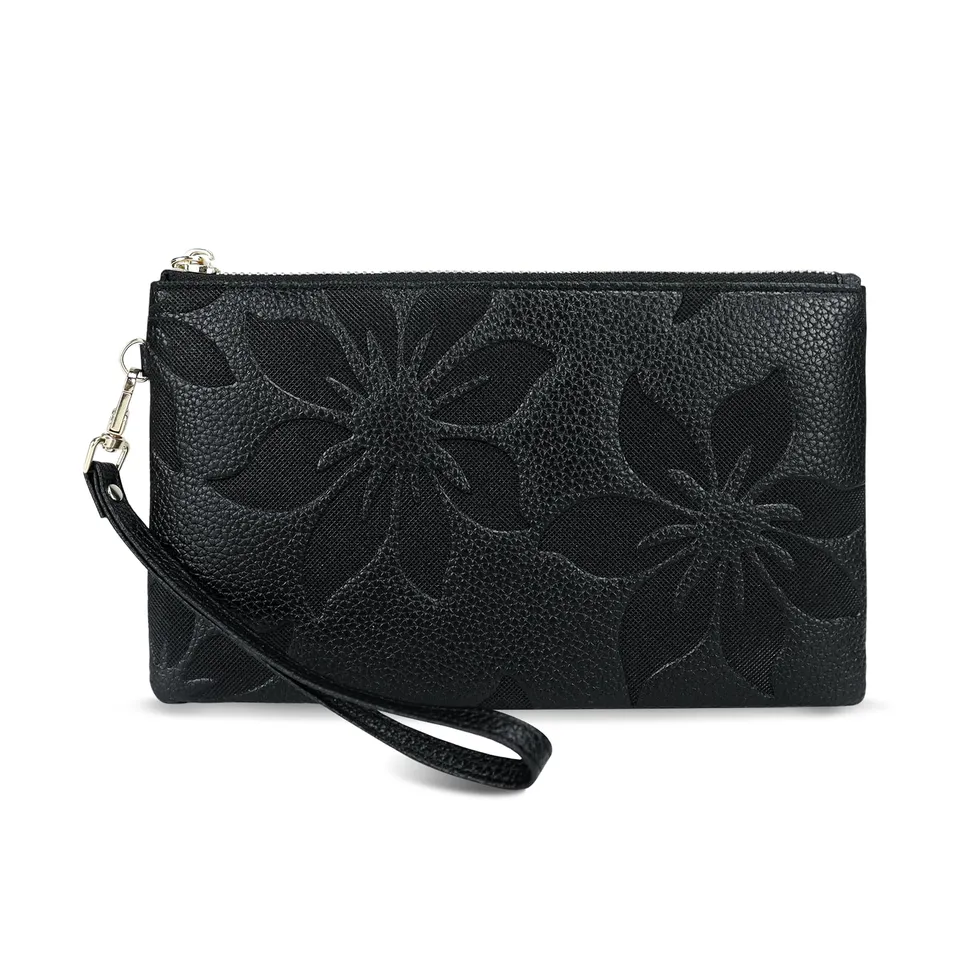 adistylinno-clutch-purses-pochette-femme-noire-cuir-dragonne image 1