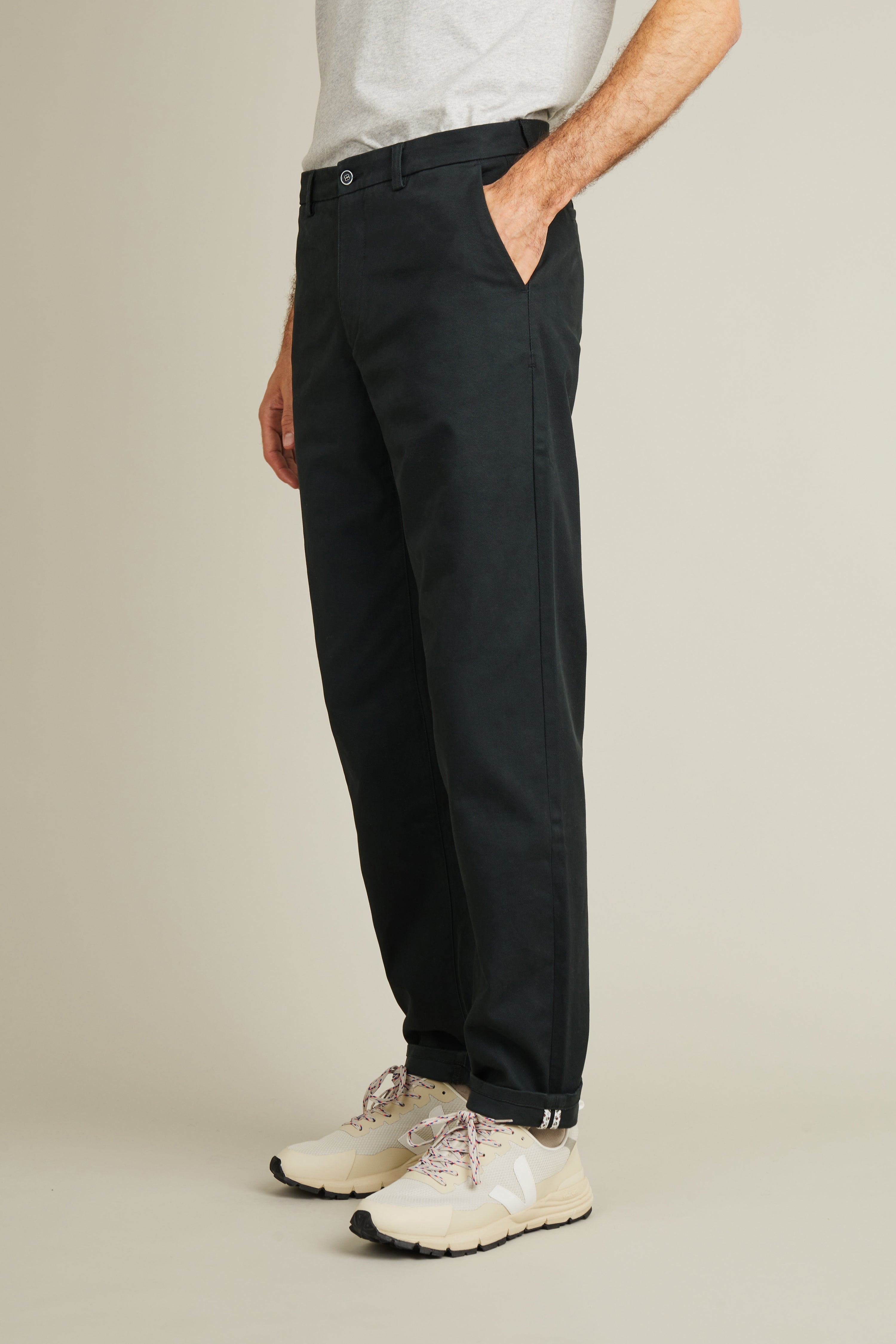 le-pantalon-chinos-homme-droit-vert-anglais-stretch image 4