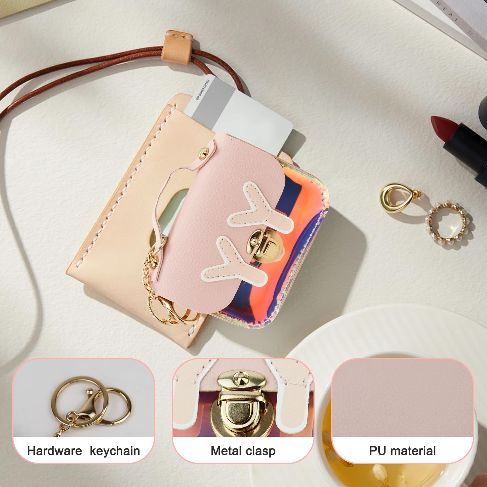 adistylinno-women-s-wallet-mini-portefeuille-rose-porte-cl-s image 3