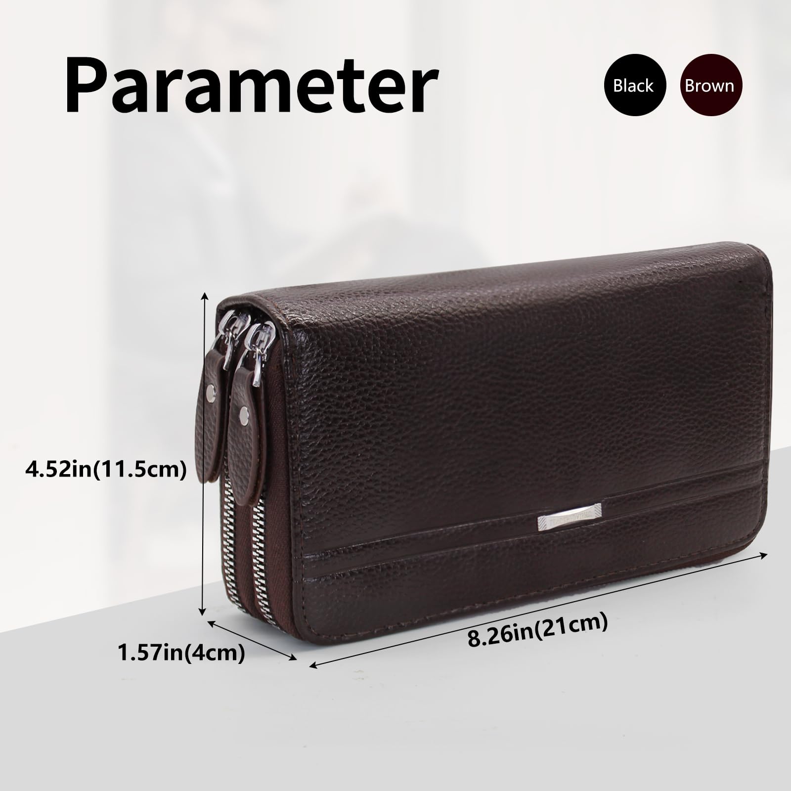 adistylinno-men-s-wallet-portefeuille-long-homme-noir-cuir image 2