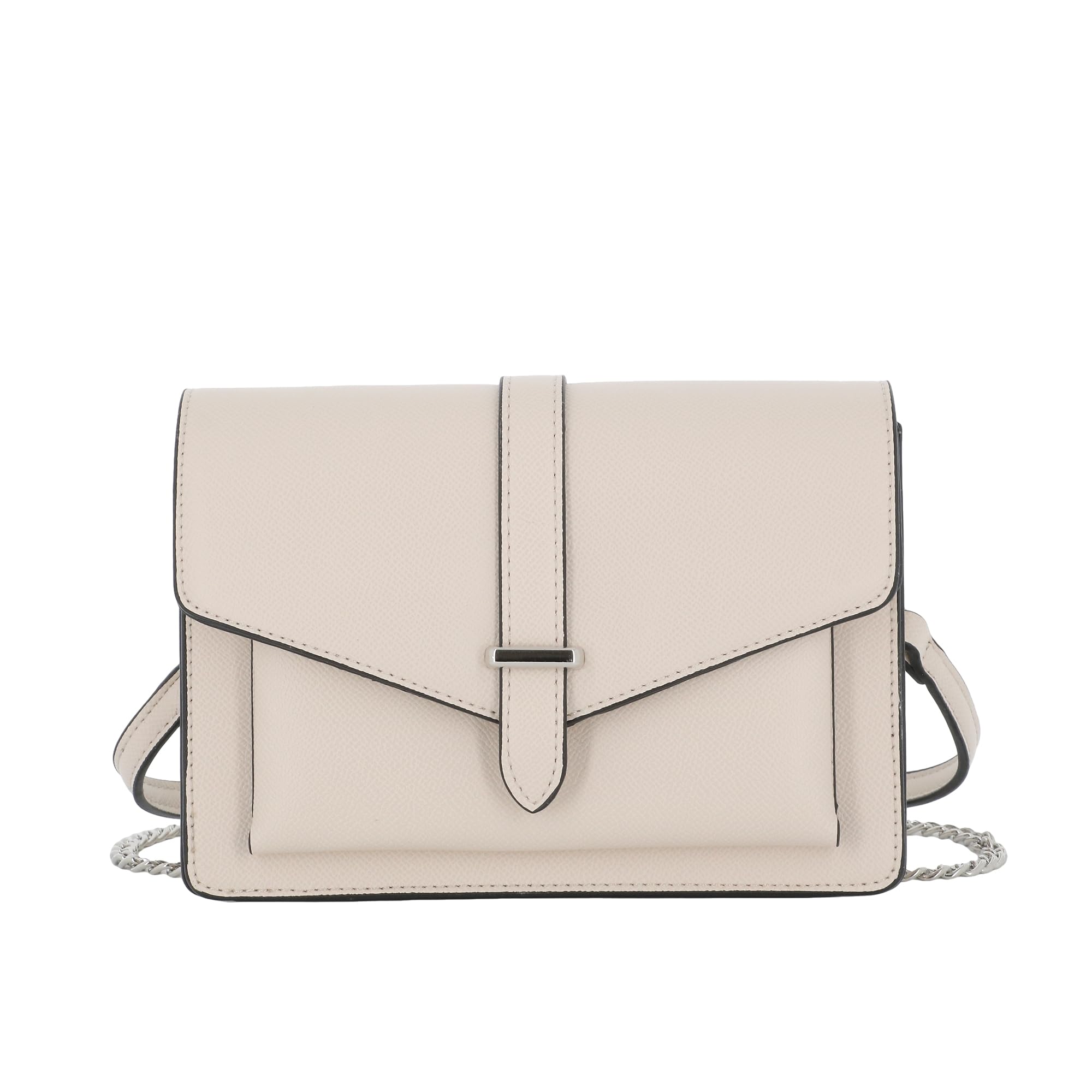 flora-co-sacs-bandouli-res-double-cha-ne-beige-sac-soir-e image 1