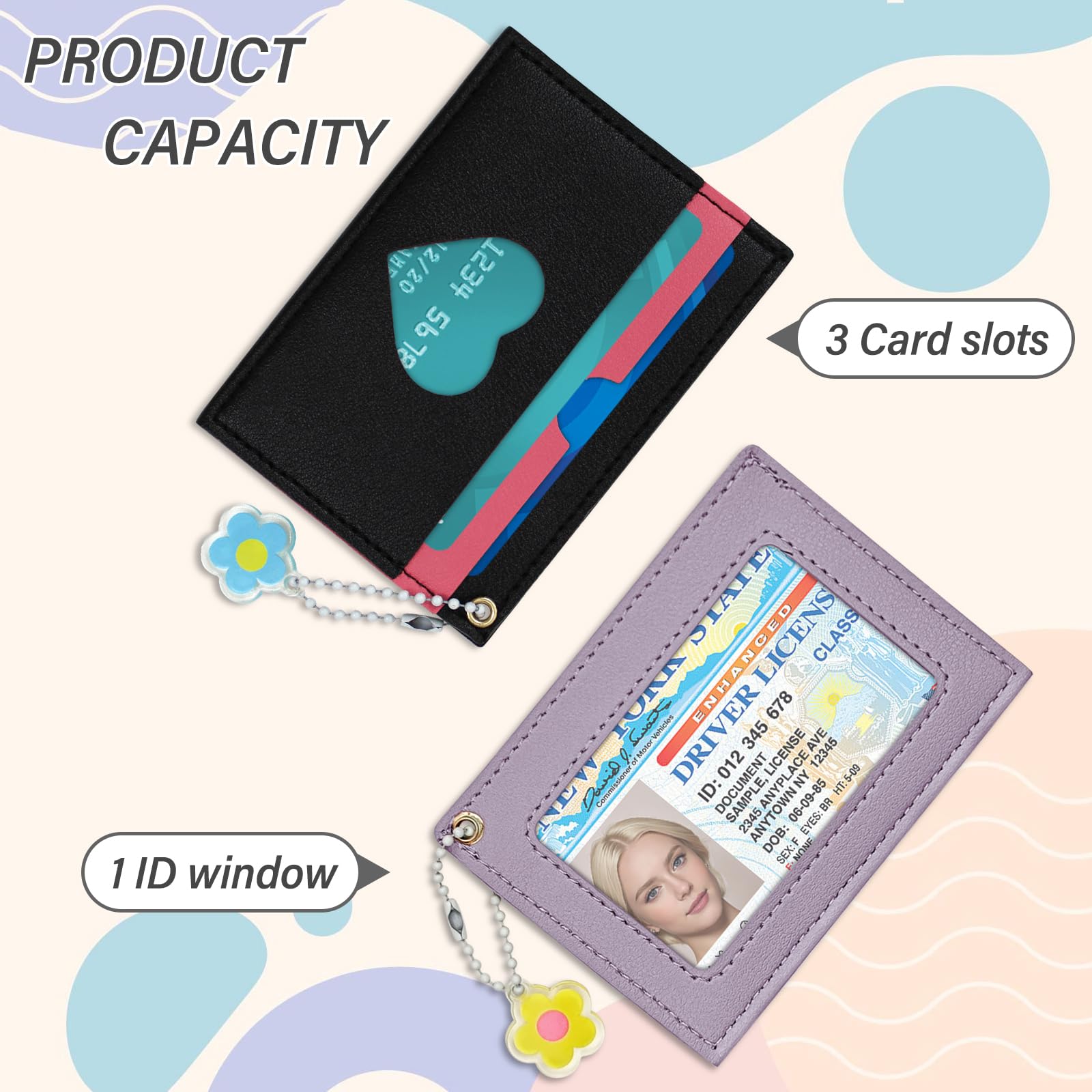 adistylinno-card-wallet-porte-cartes-femme-violet-cuir-fin-porte-cl-s image 4